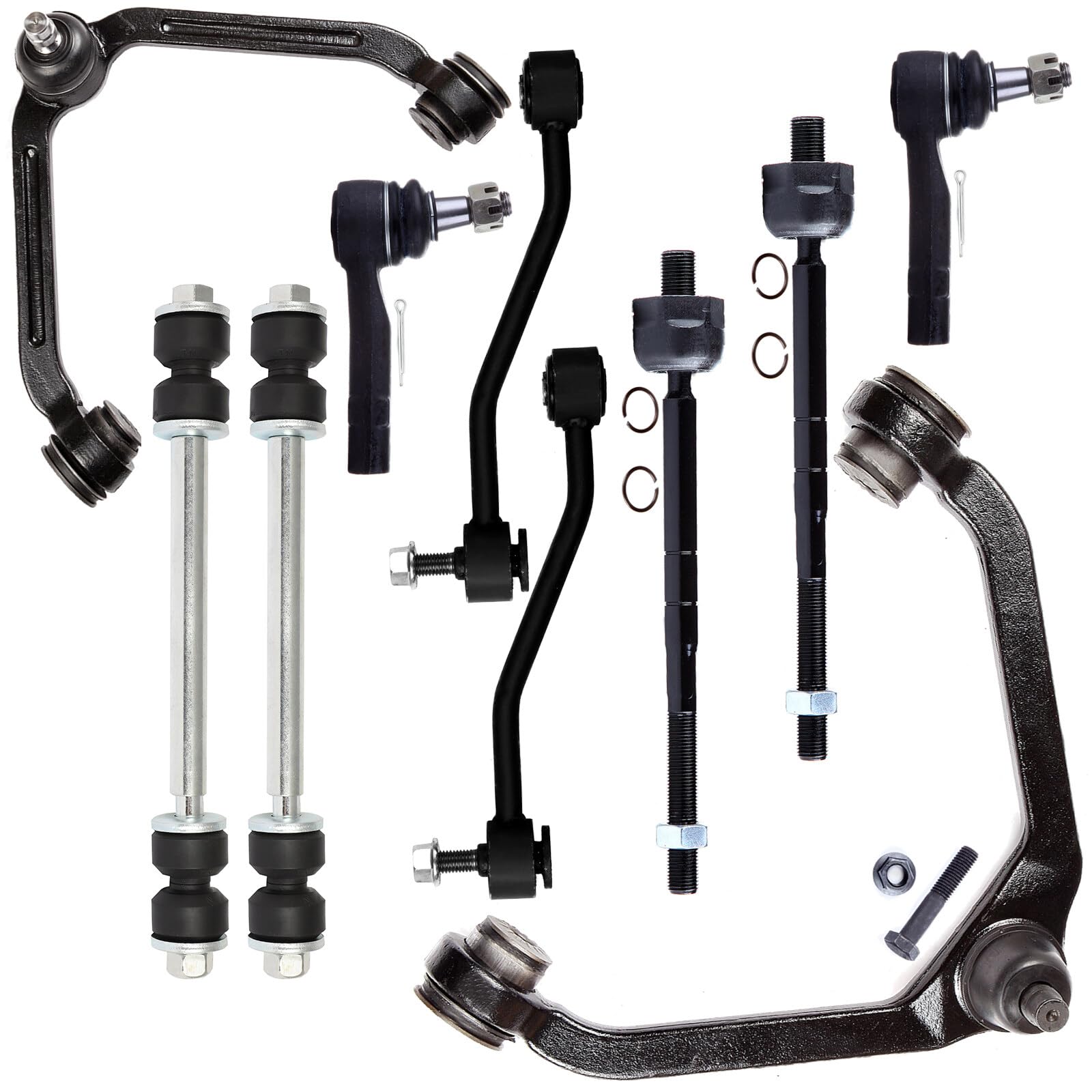 Tie Rod Ball Joint Kit SCITOO 10-Piece Front Suspension Kit For Ford ...