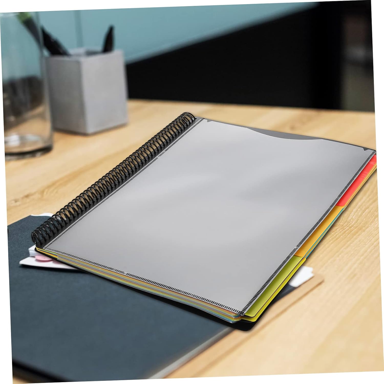 Coil Documents Organizer File Folder Multi-Functional Document Storage Holder