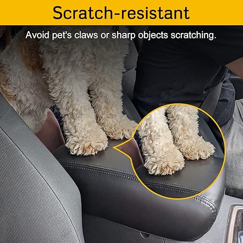 Miniatura 6 de A ABIGAIL Funda para reposabrazos de consola central compatible con Jeep Grand Cherokee 2011-2020 2021 de piel sintética, funda de reposabrazos,