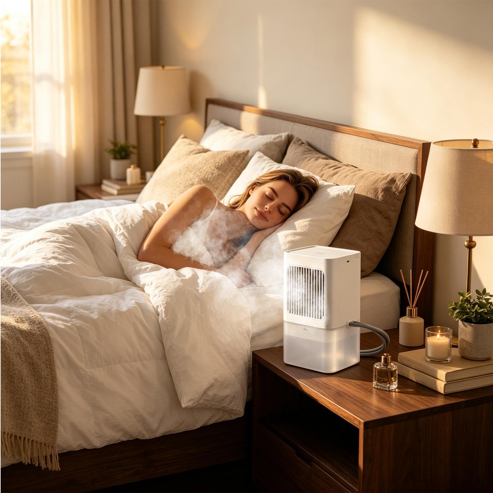Materasso Cooler System Chiller Bed Topper lenzuola con telecomando | Sistema di raffreddamento del letto per viaggi all'aperto, campeggio, camper, hotel, dormitorio, divano, soggiorno, casa