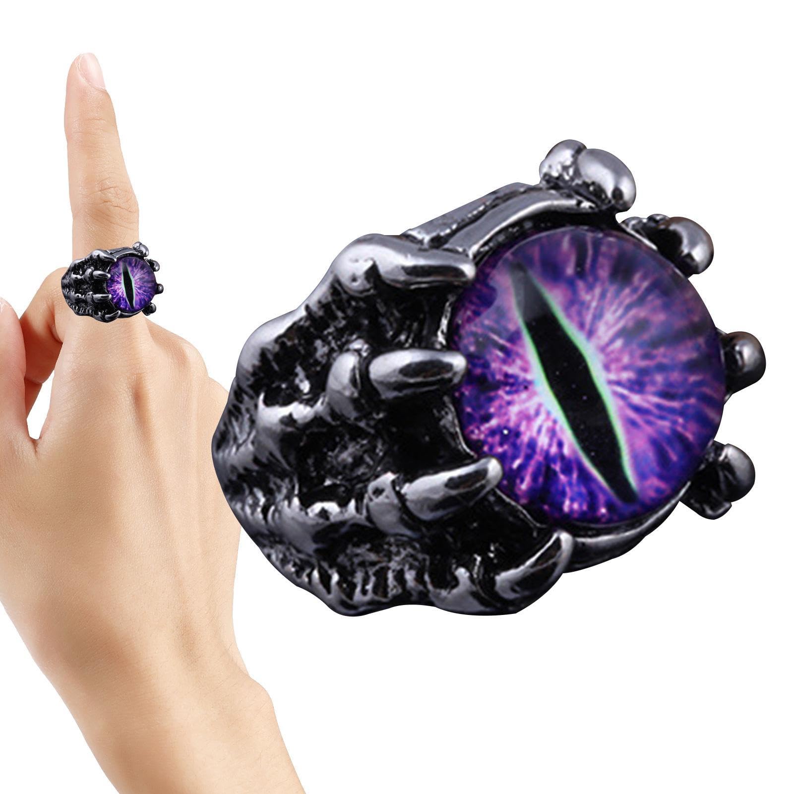 Amazon.co.jp: [ZORZA] 邪眼の指輪 | ゴシッククローアイパンクデビル