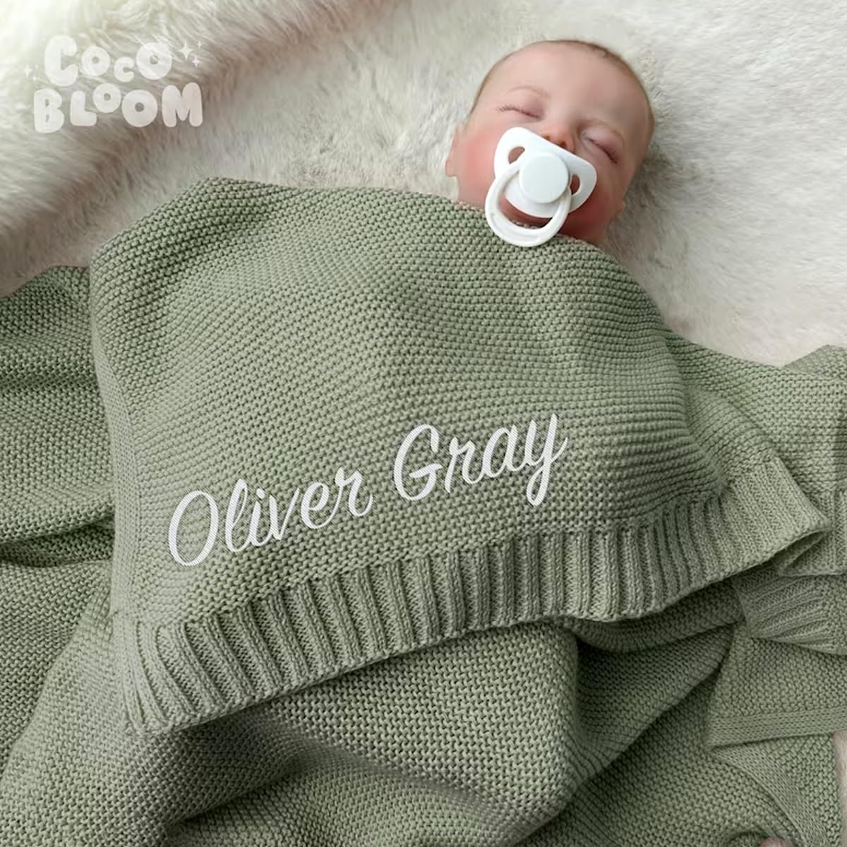 Mantas Personalizadas Bebé ️ Con El Nombre ️ Bordadas