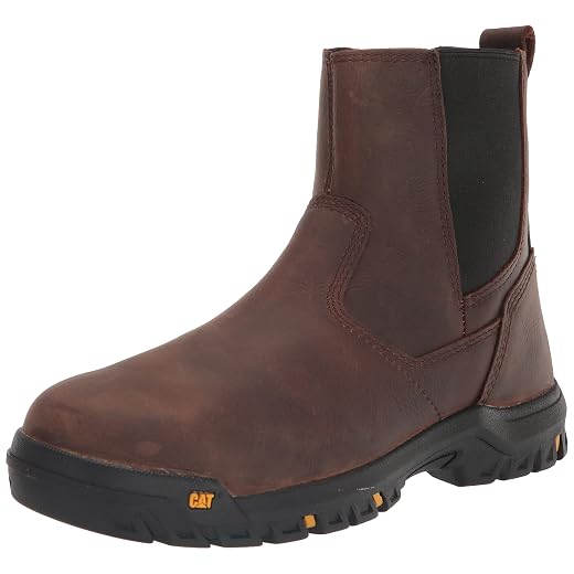 Cat Footwear Men's Wheelbase Steel Toe Work Boot, Clay, 10.5