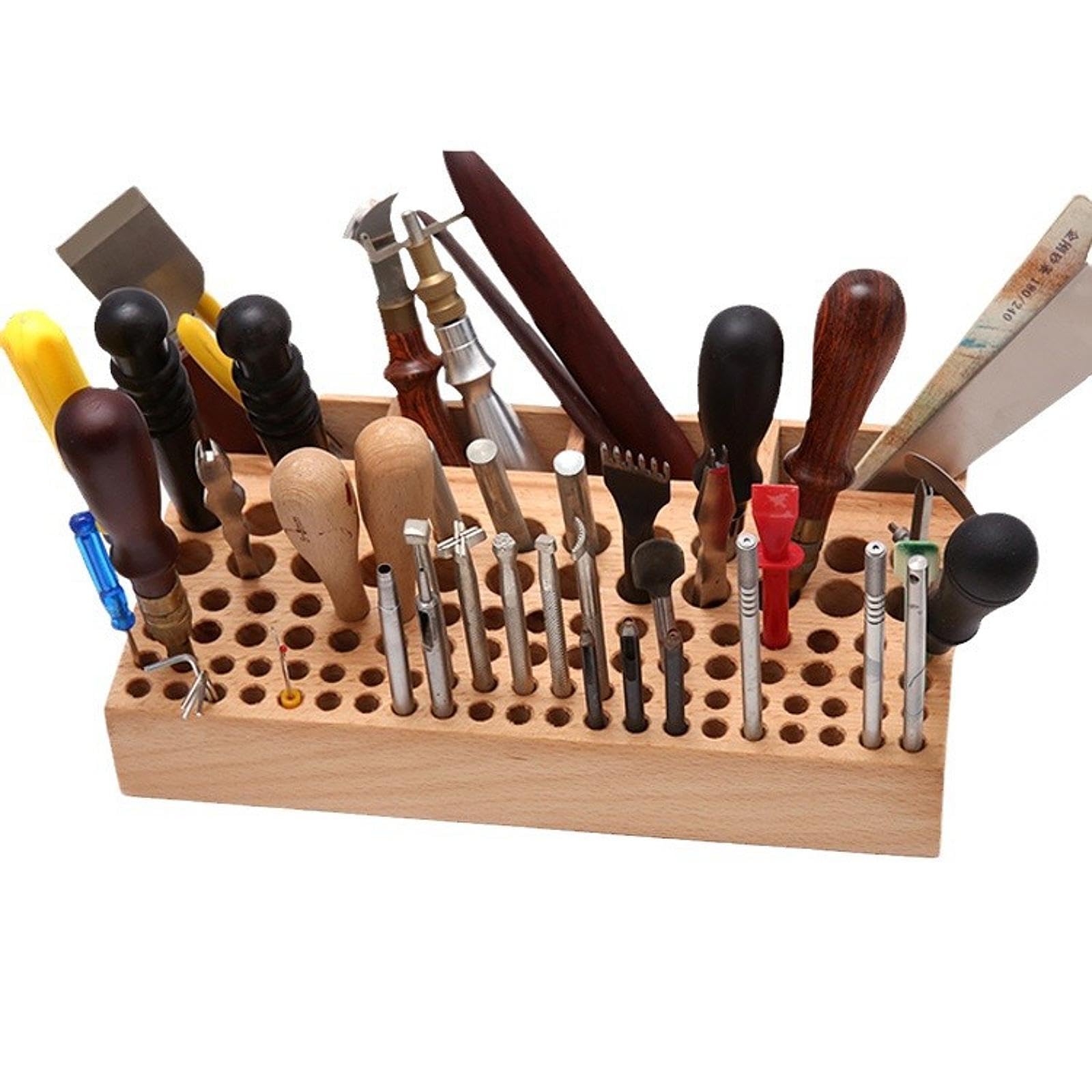 Generic Portautensili in Legno per La Lavorazione Della Pelle, Ideale per La Pittura E La Stampa.