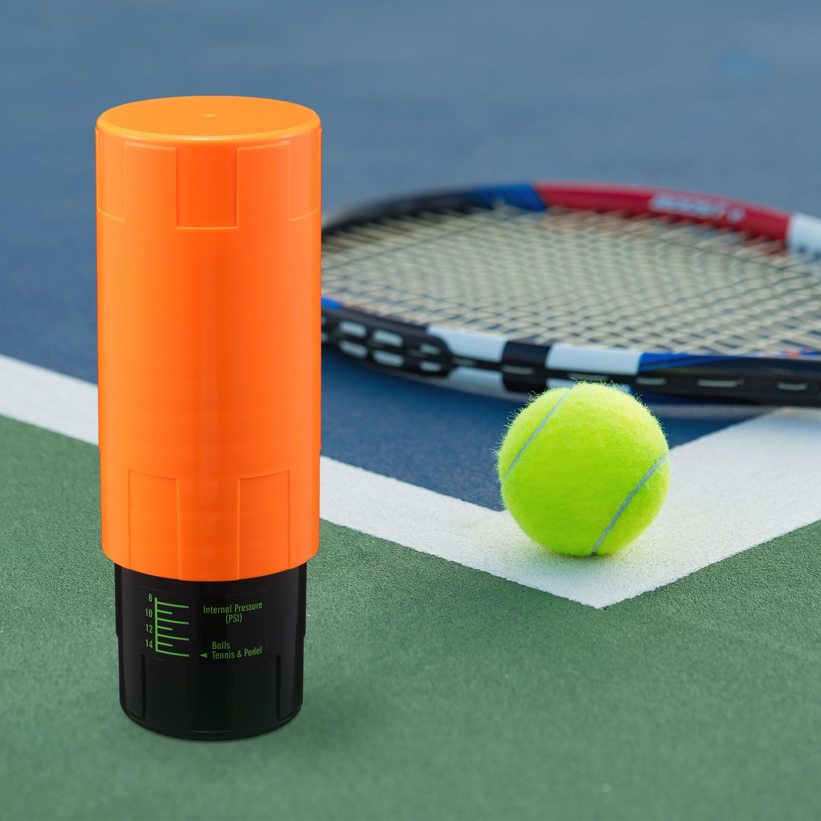 Soulchen Pressurizzatore per palline da tennis – Contenitore per palline da tennis contiene 3 palline sotto 14 Psi di pressione, materiale riutilizzabile per ritenzione del rimbalzo, leggero e