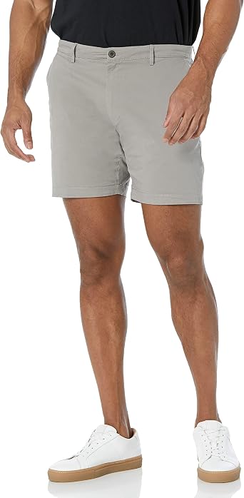 Goodthreads Men's Slim-Fit 7 Flat-Front Comfort Stretch Chino Short