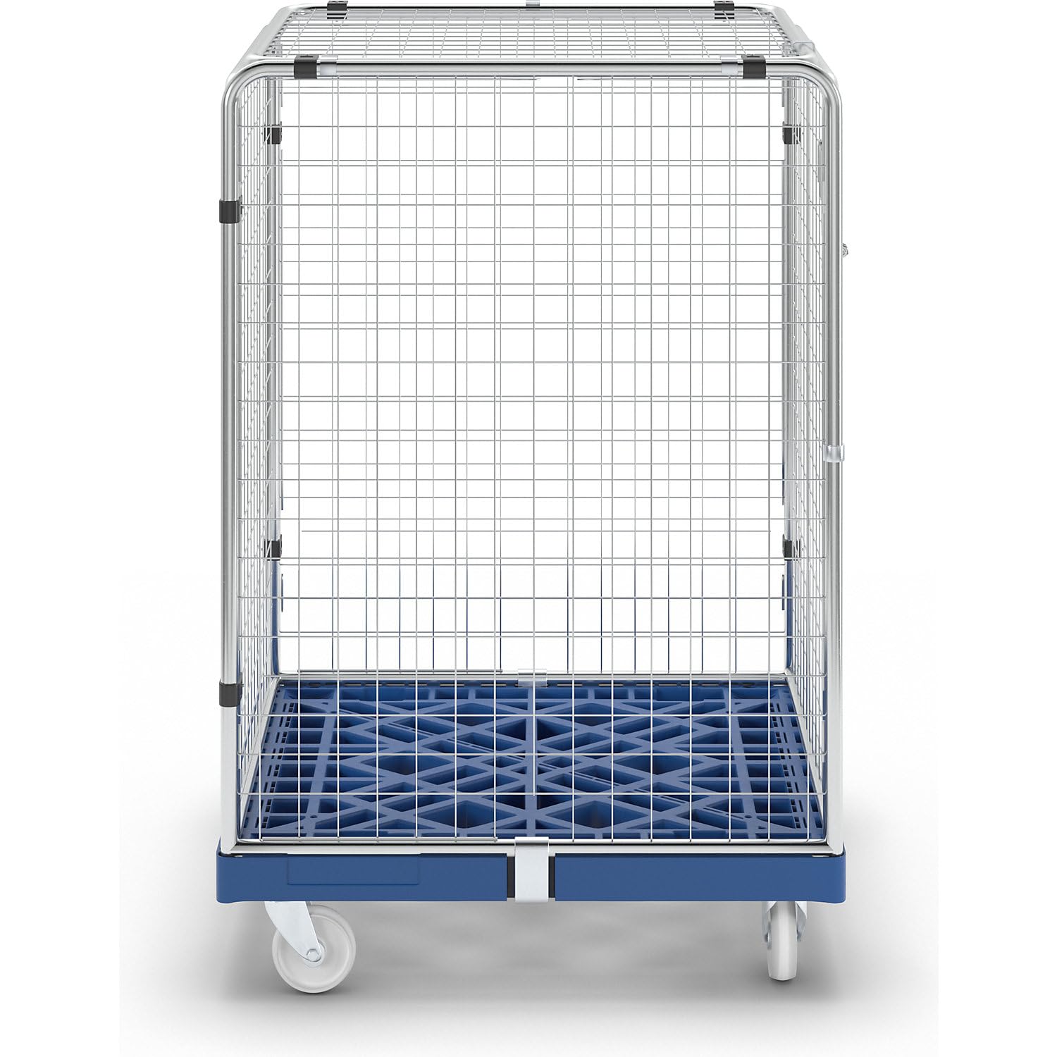 kaiserkraft | Rollbehälter PROTECT | Höhe 1200 mm | enzianblau
