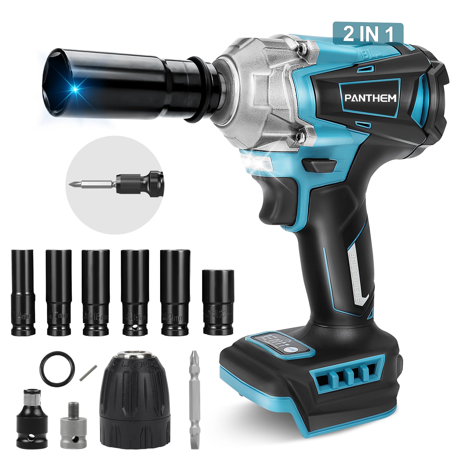 Avvitatore A Percussione 18V Senza Spazzole - 180Nm, 3000 Giri/min, Senza Batteria