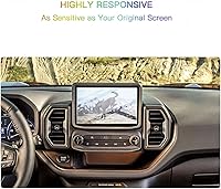 Vista 6 de Protector de pantalla compatible con Bronco Sport 2021 2022, antiexplosión y arañazos, transparente HD, accesorios de navegación de primera calidad