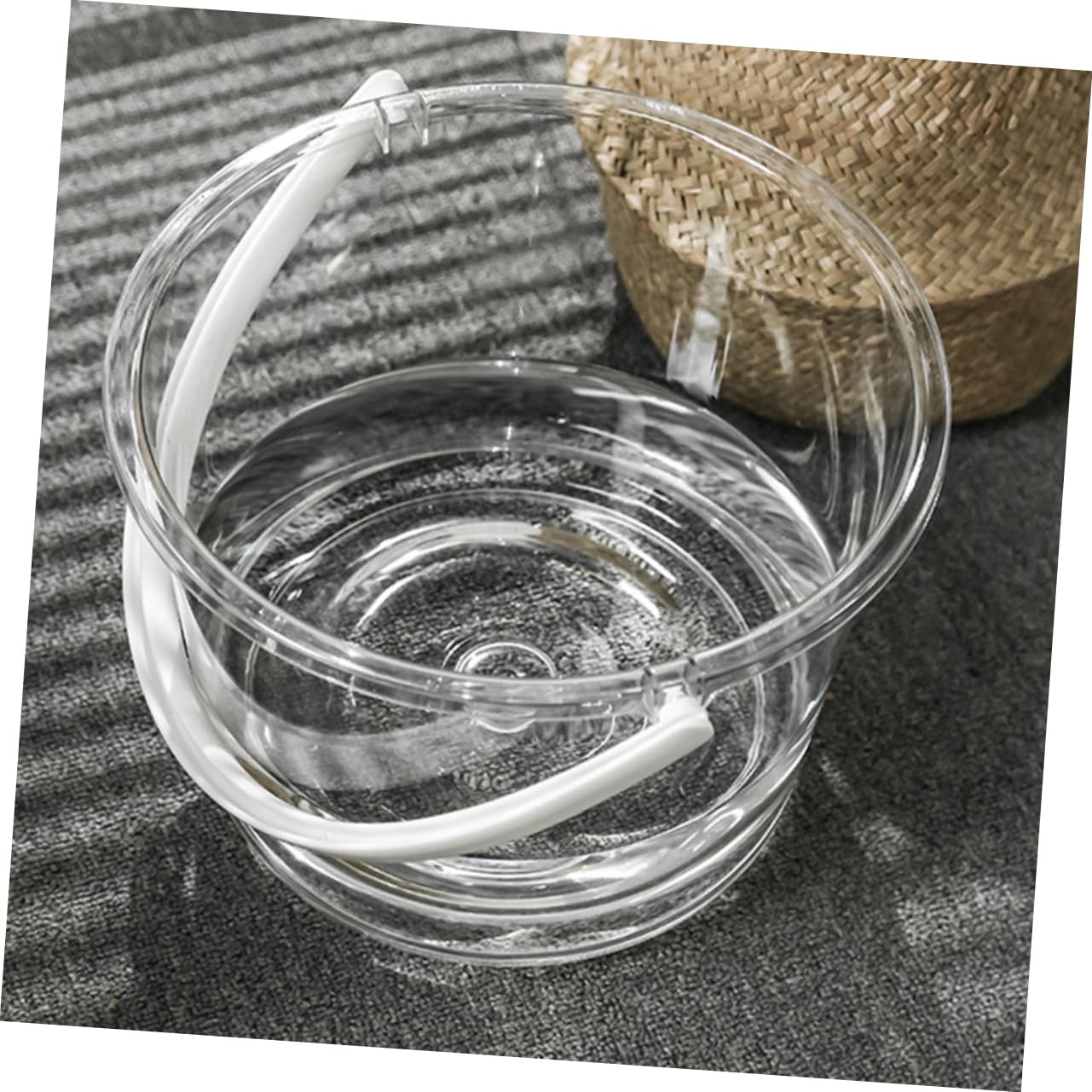 BESTYASH Wassereimer Mit Großem Fassungsvermögen Transparenter Plastikeimer Runder Eimer Mit Griff Tragbarer Mehrzweck-wassereimer Für Haus Und Garten Set Mit Eimer Und Schaufel