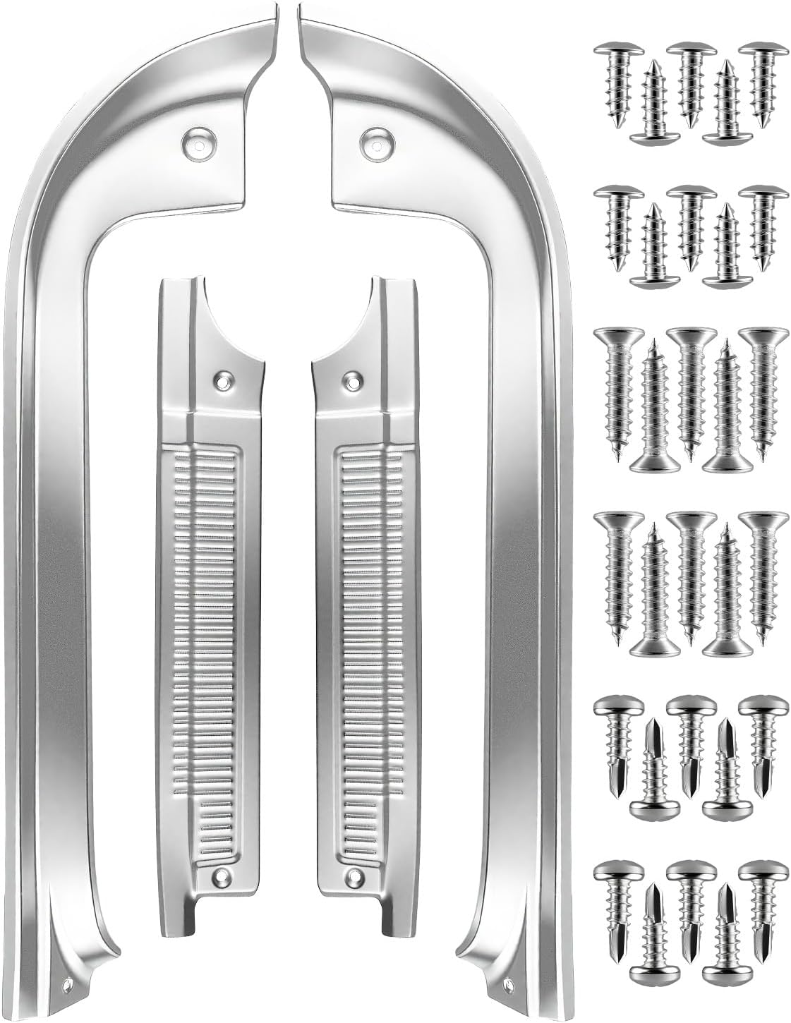 Door Sill Trim Kit 4 Pieces Compatible with Chevrolet GMC C10 C20 C30 G10 1978-1987