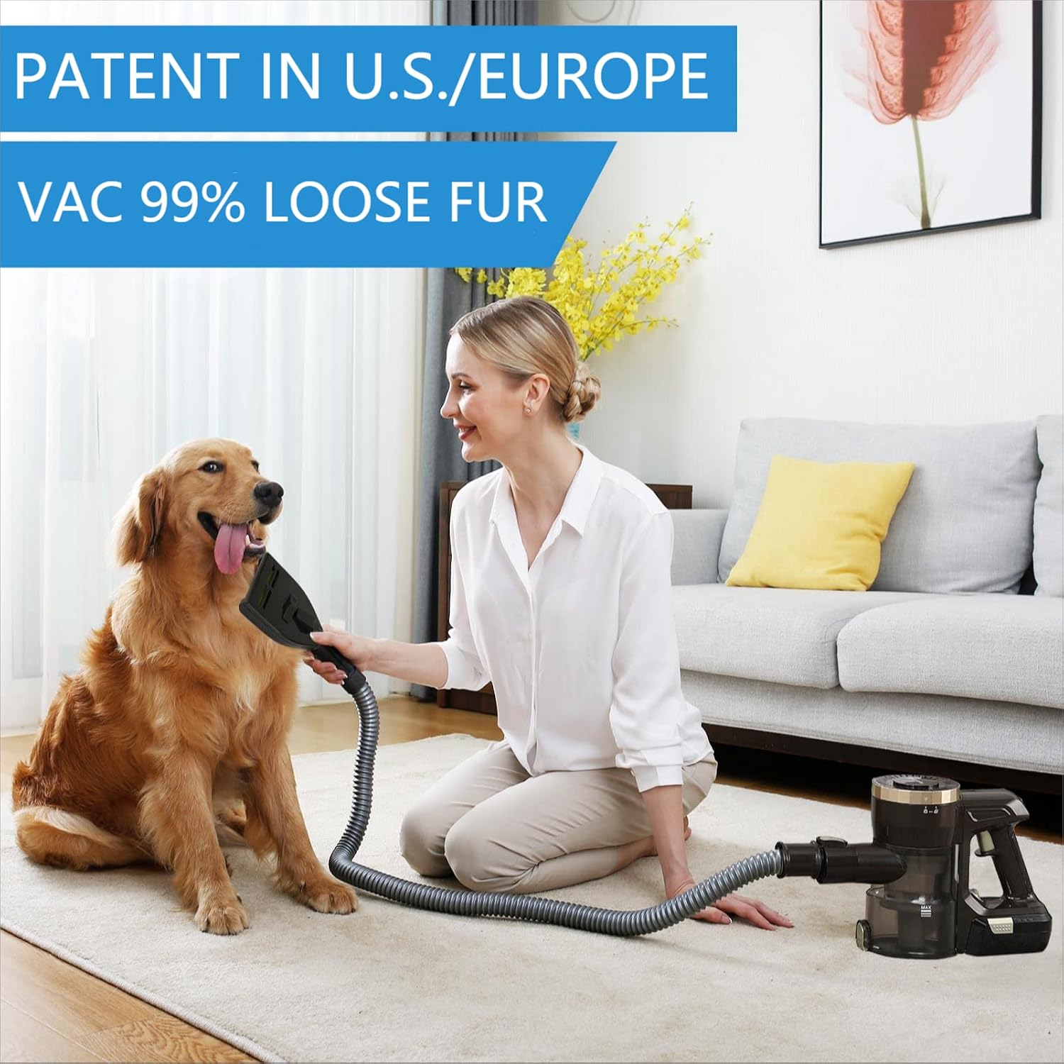 Patented Cordless Dog Vacuum Cleaner 