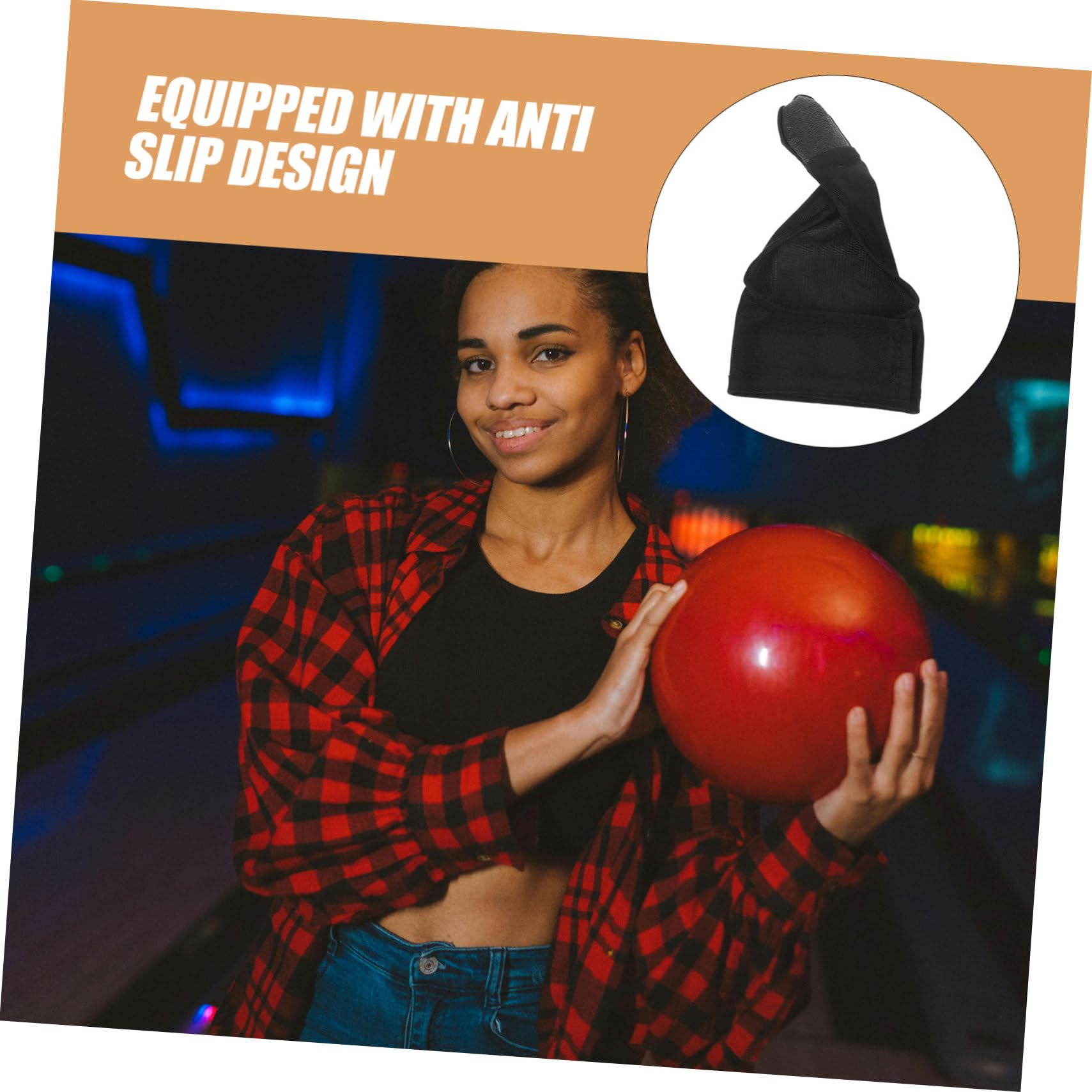 HANABASS Bowling Gloves Thumb Socks Bowling Thumb Sleeve Direct Finger Guard Soft Breathable