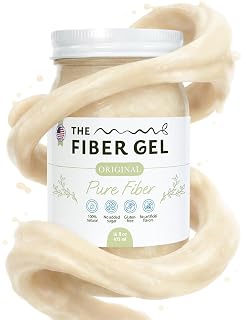 The Fiber Gel High Dietary Fiber Prebiotic Gel Formula — 100% Natural & Clean Label — Plant-Based Psyllium Husk & Inulin Complex — Keto Friendly, Vegan, No Added Sugar — Original, 16 oz