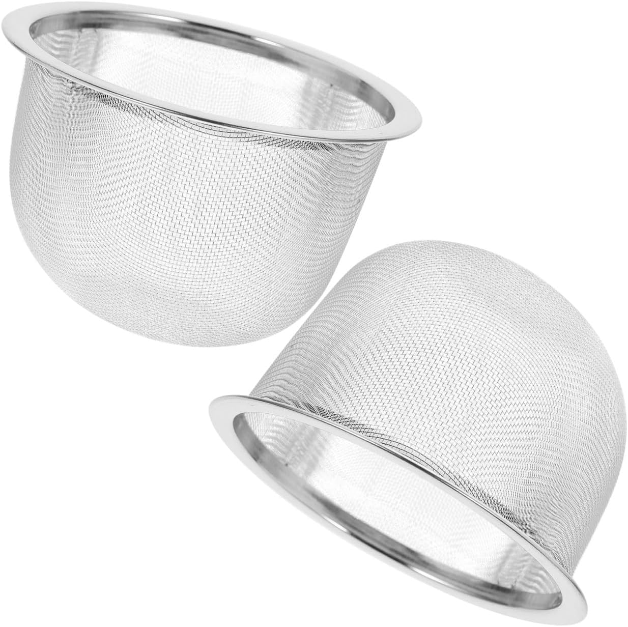 VILLCASE 2pcs Stainless Steel Tea Filter Strainers for Loose Leaf Tea, 8cm Diameter Fine Mesh Infuser, Reusable Teapot Accessories for Home and Travel image 5