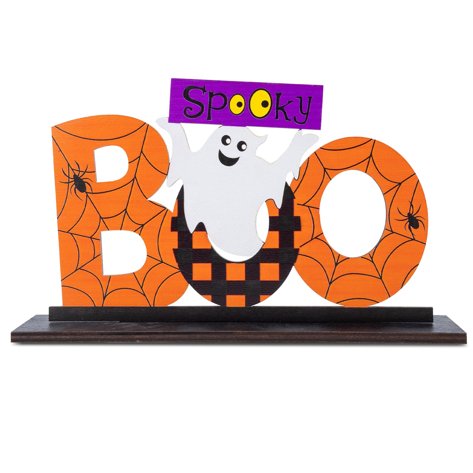 Halloween Wooden Table Signs, Halloween Centerpieces Tabletop Signs Halloween Table Decorations Party Window Mantel Tabletop F4-HJBT