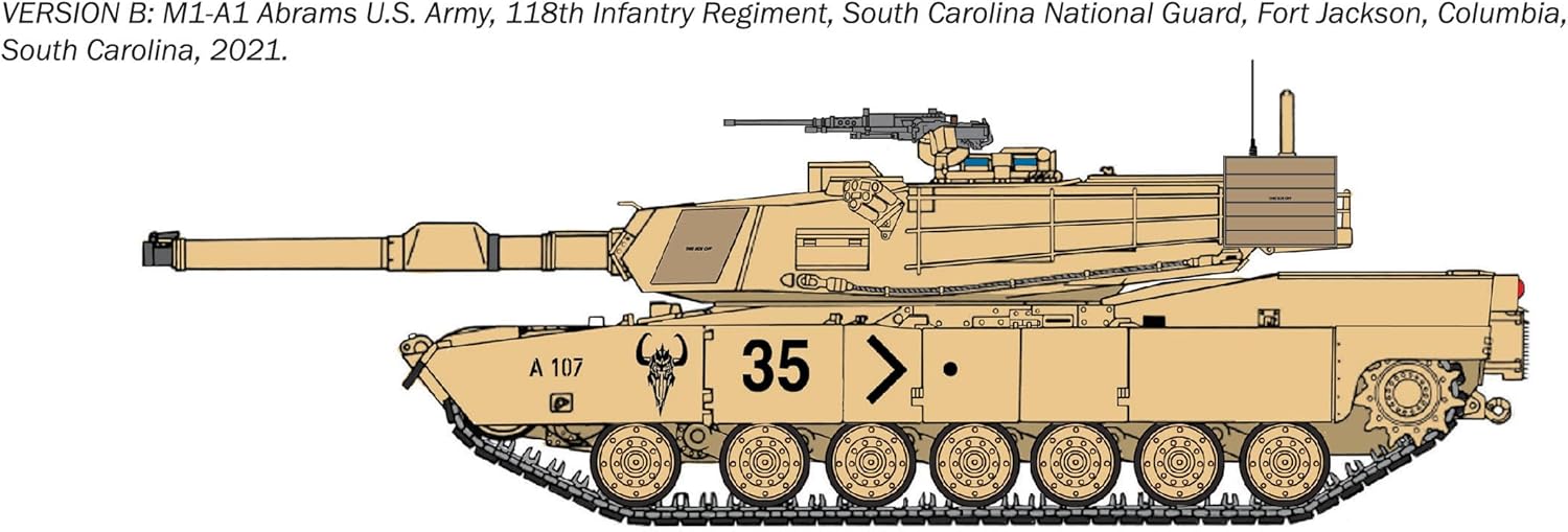 ITALERI IT35108 1/35 Warthunder M1A1 Abrams Plastic Model