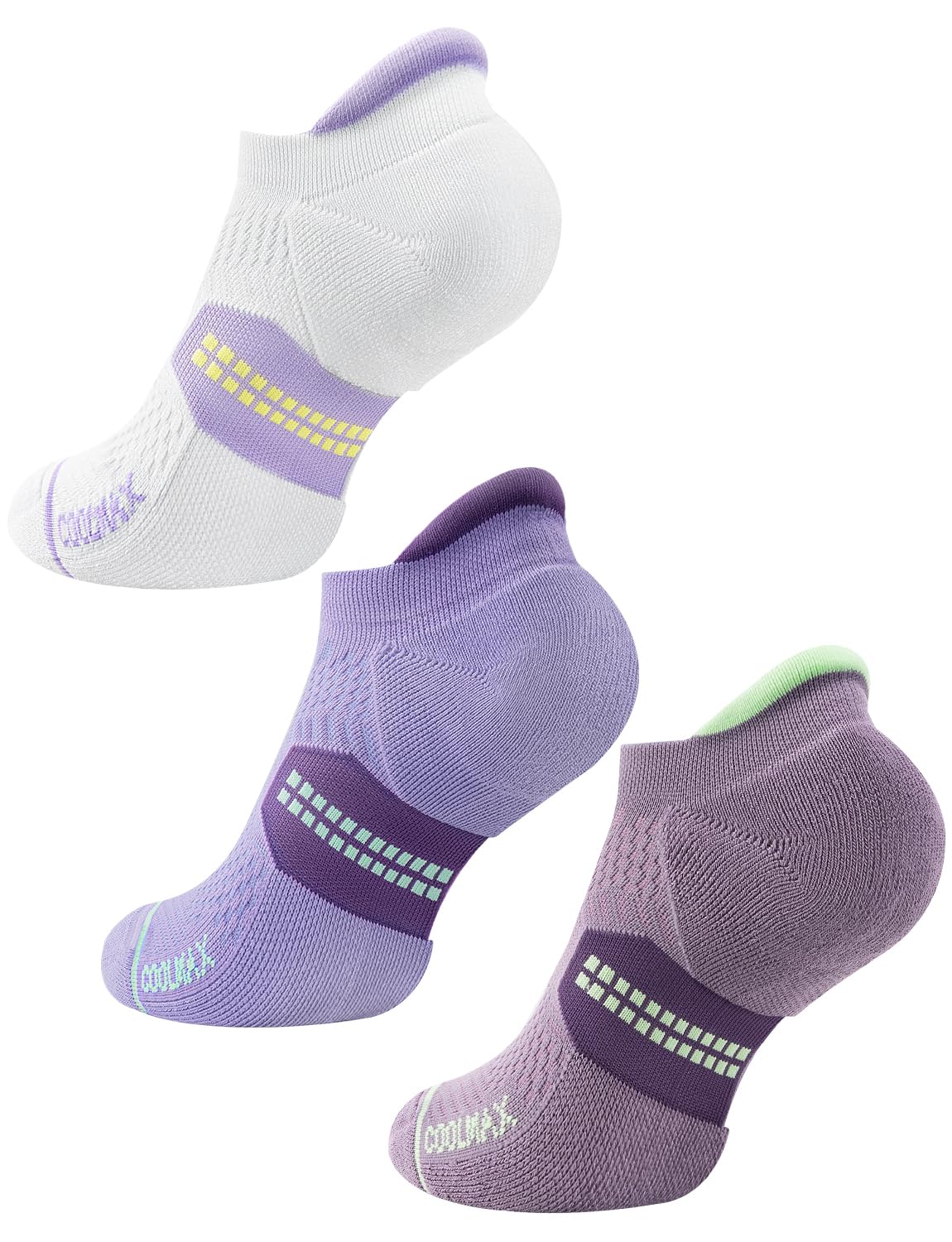 Juclise Sneaker Bambus Socken Damen, Kurz Laufsocken Atmungsaktiv Sportsocken, Running Jogging Wander arbeitssocken Schweißableitend Blisterschutz Kompressionssocken Coolmax
