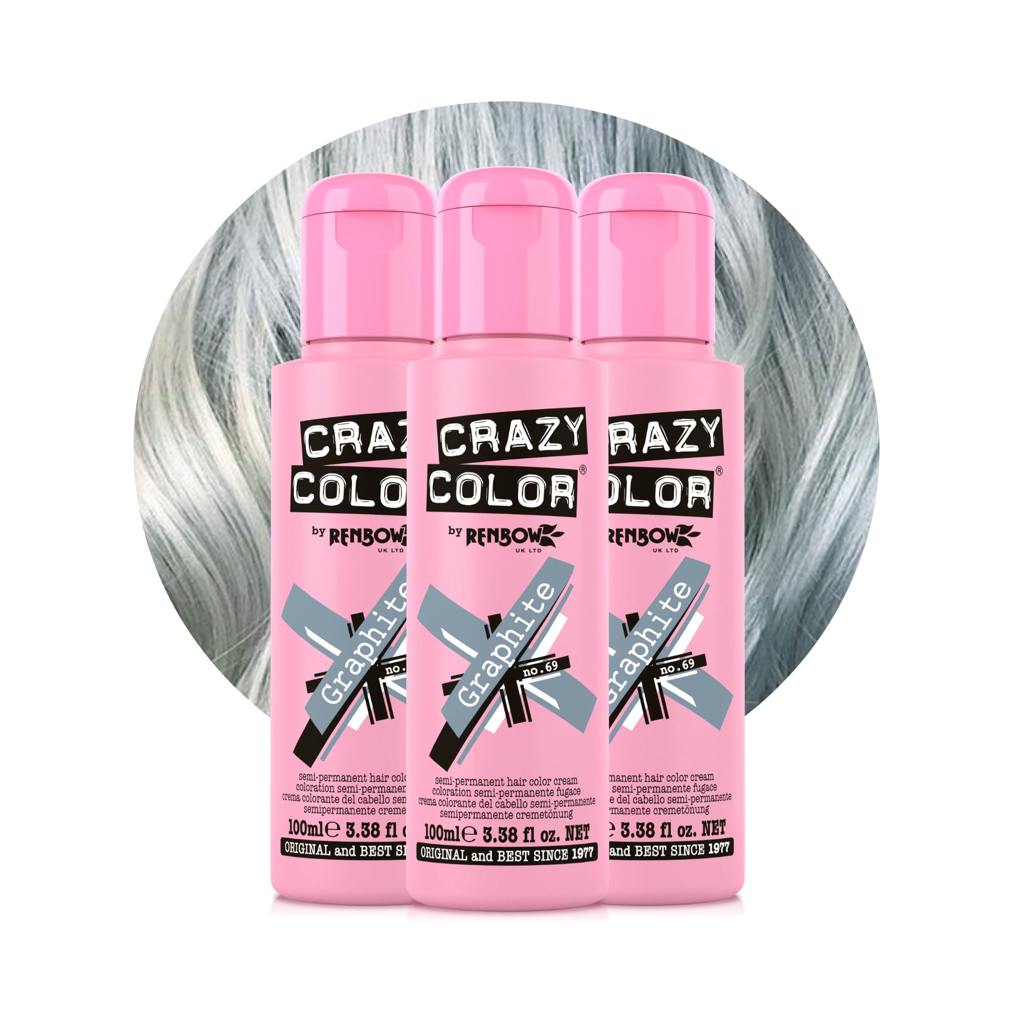Crazy Color Violette Purple Hair Dye Trio 300ml