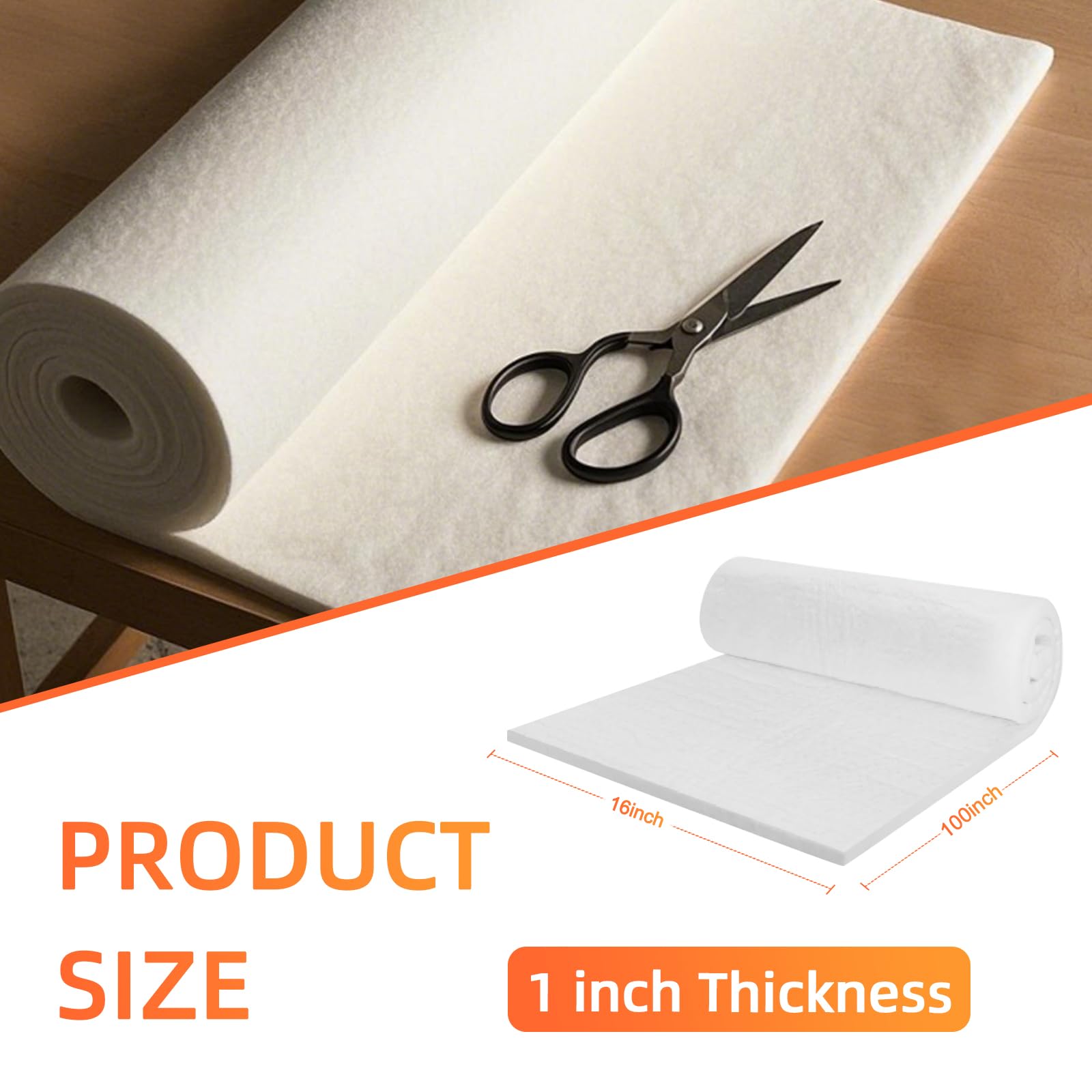 254 x 40,6 x 2,5 cm (spessa) coperta in fibra di ceramica ignifuga isolamento deflettore, resistenza alle alte temperature 1315,6 °C, utilizzata in stufe a legna, camini, varie stufe