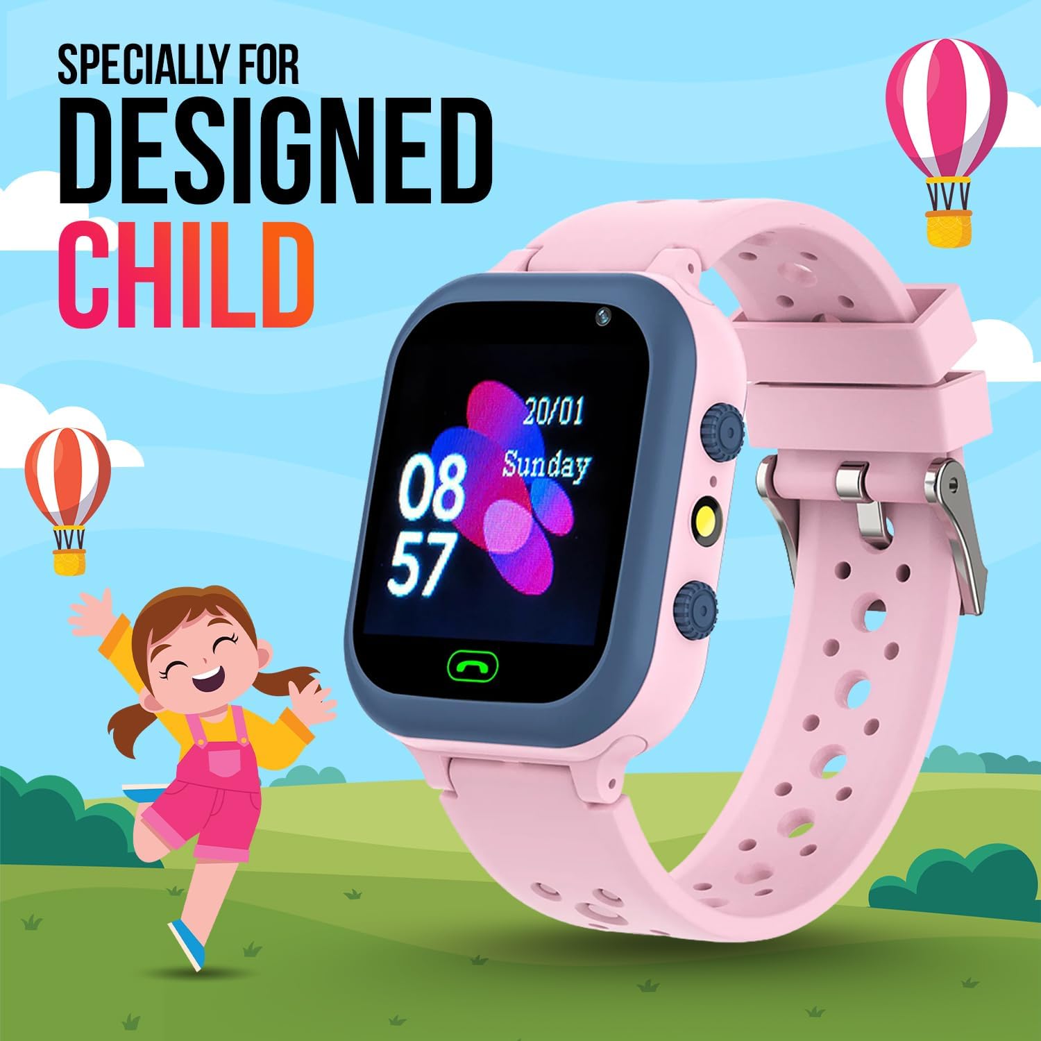 Gamesir Q15 Kids Smart Watch 44 Tft Display 3g Desertcart
