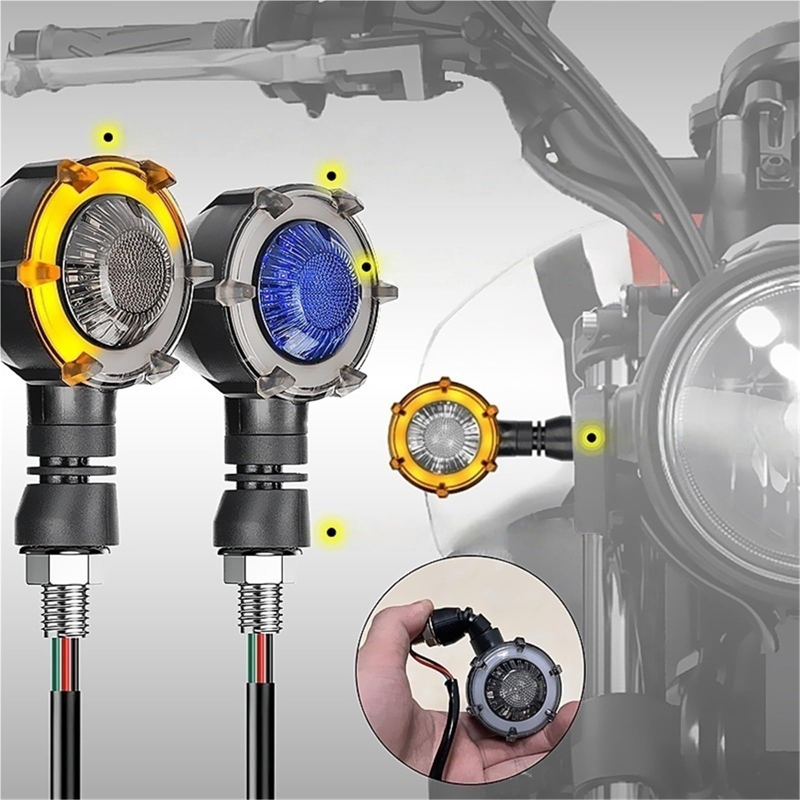 Luces señalización Luces De Señal Giro Para Motocicleta