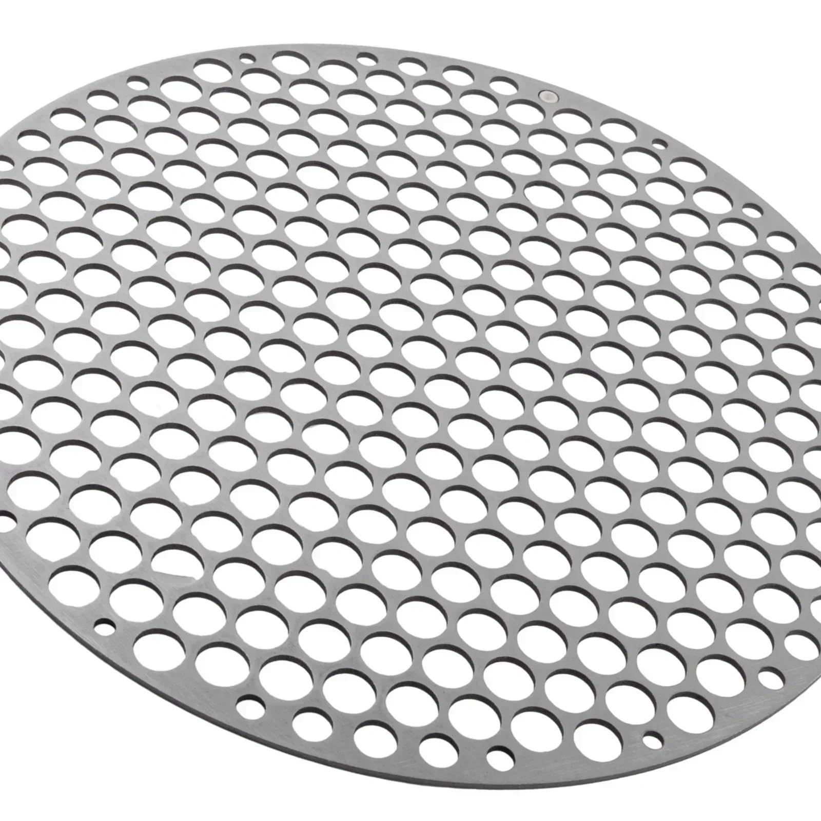 Rejilla de Malla metálica Redonda for Barbacoa Acero Inoxidable 18-30 cm, Ideal for Camping, Picnic, Utensilios Cocina y Accesorios para Barbacoa(22CM)