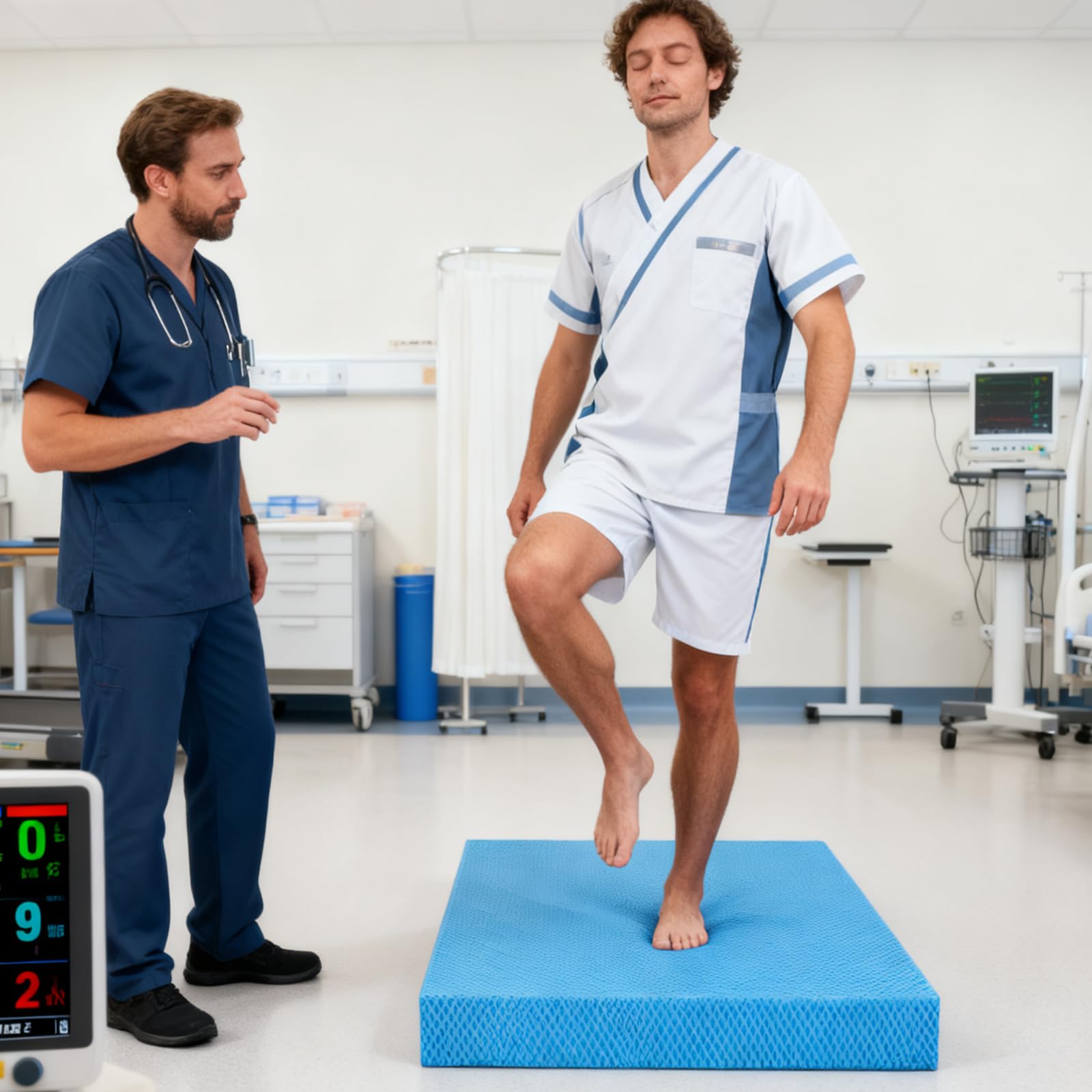 APACALI Lot de 2 coussins d'équilibre de physiothérapie pour la stabilité et la coordination, coussins d'équilibre antidérapants