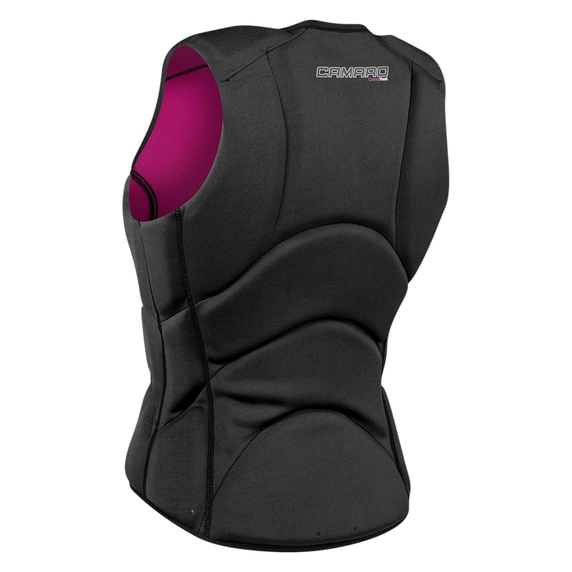 Camaro Comp Slasher - Chaleco de neopreno para mujer (protección contra impactos), color negro y morado