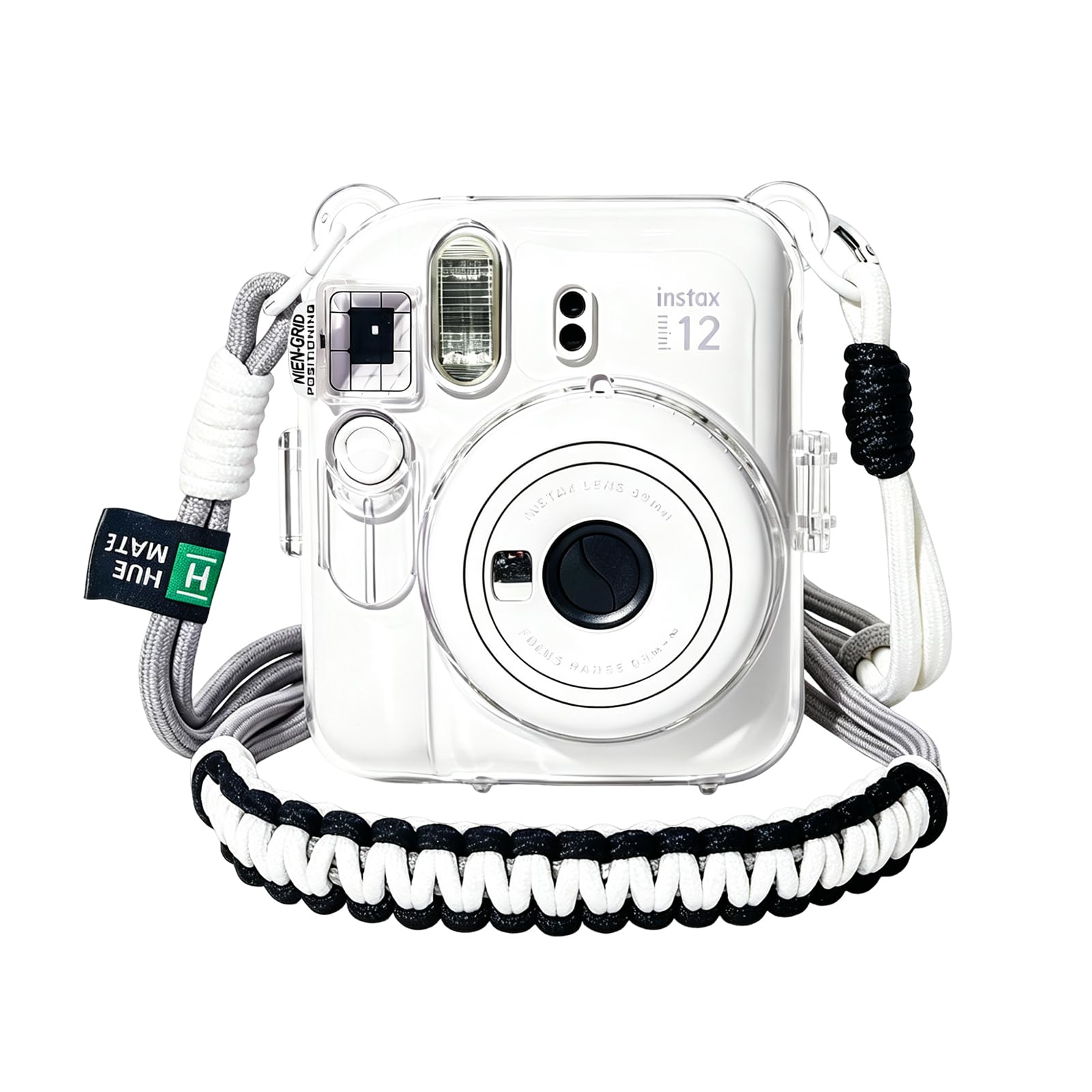 Photo 1 of Huemate Clear Camera Case for Fujifilm Instax Mini 12 with Strap
