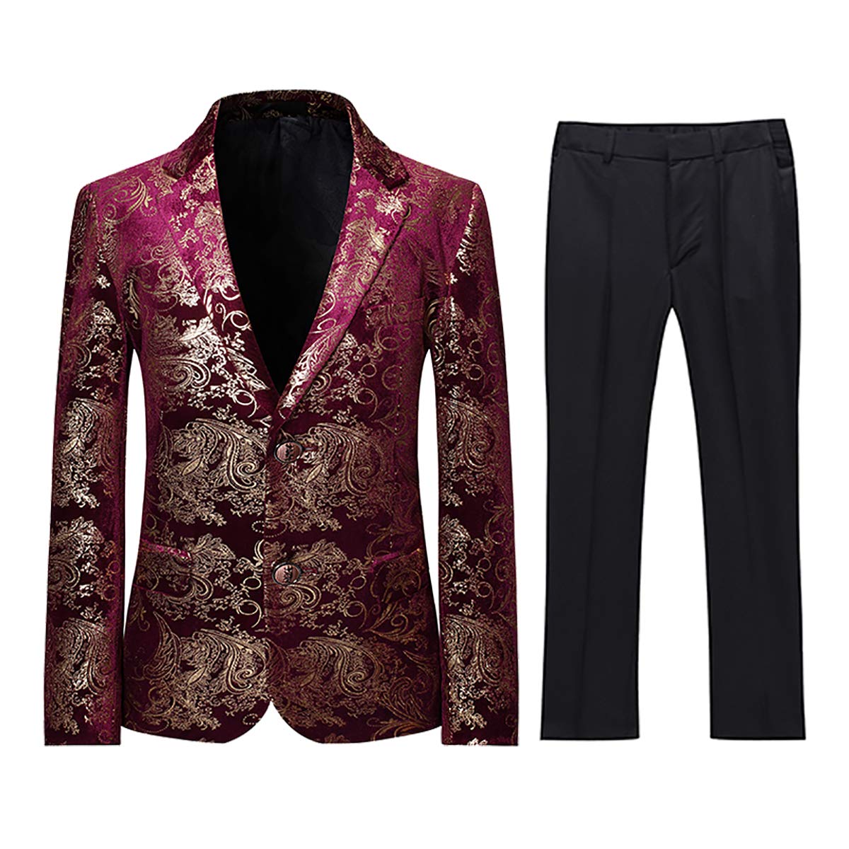 Buy Boyland Boys Jacquard Suit Slim Fit Tuxedo Suits Jacquard Notch Lapel Tux Jacket Pants Party