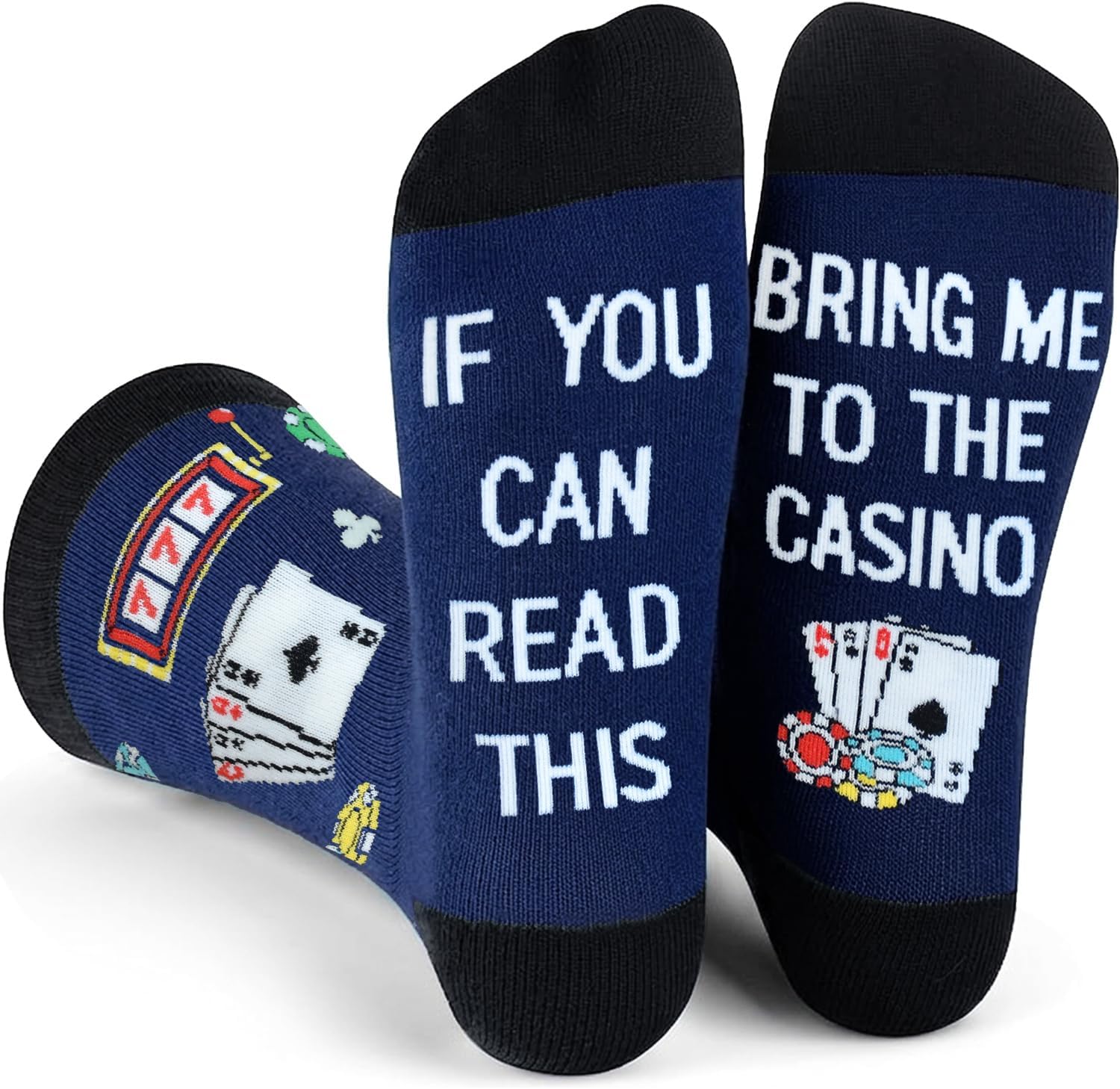 Funny Saying Crew Socks, Novelty Gifts for Men Women Teens