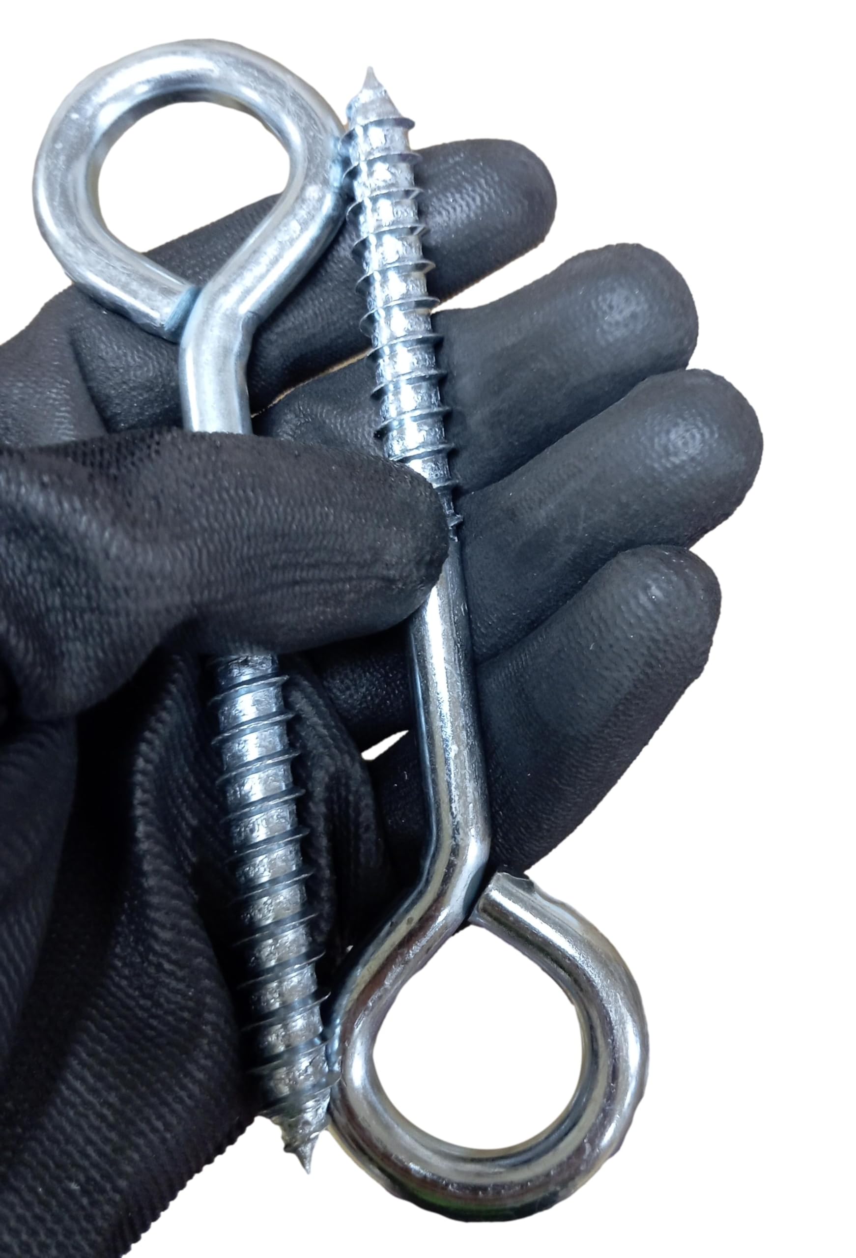 HAFD Hooks Zinc Plated M10 10x140mm Pack of 5, Silver - Image 3