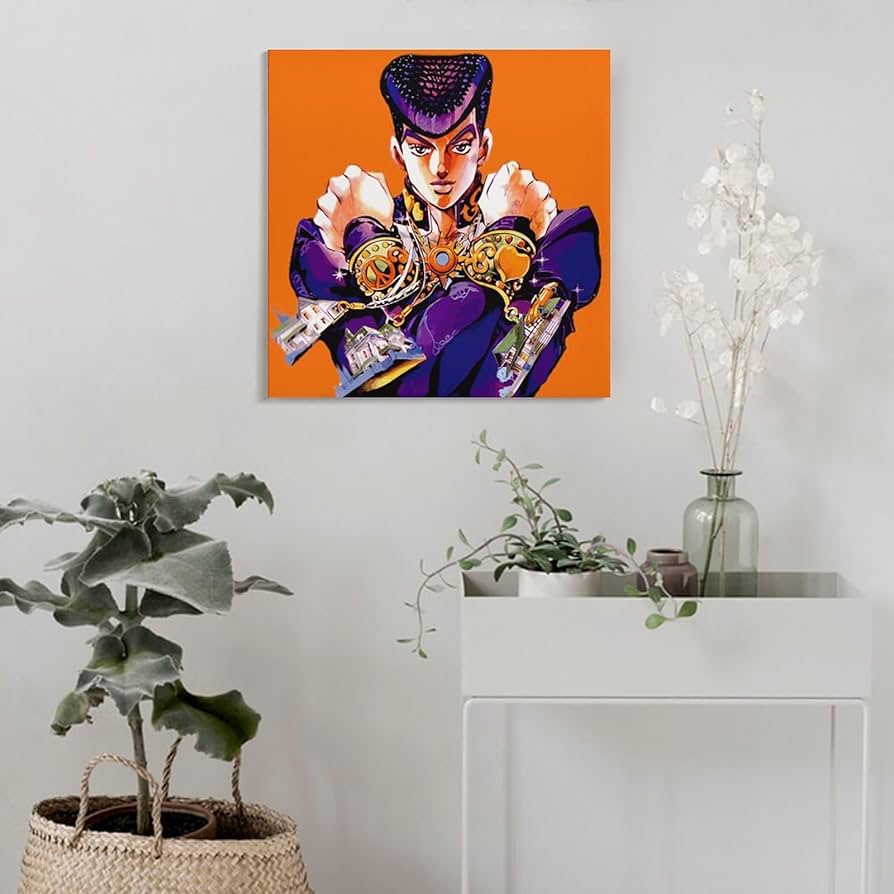 JOJO WORLD 箔入りアクリルアートパネル　オーロラポスター　東方丈助 JOJO WORLD 箔入りアクリルアートパネル オーロラポスター