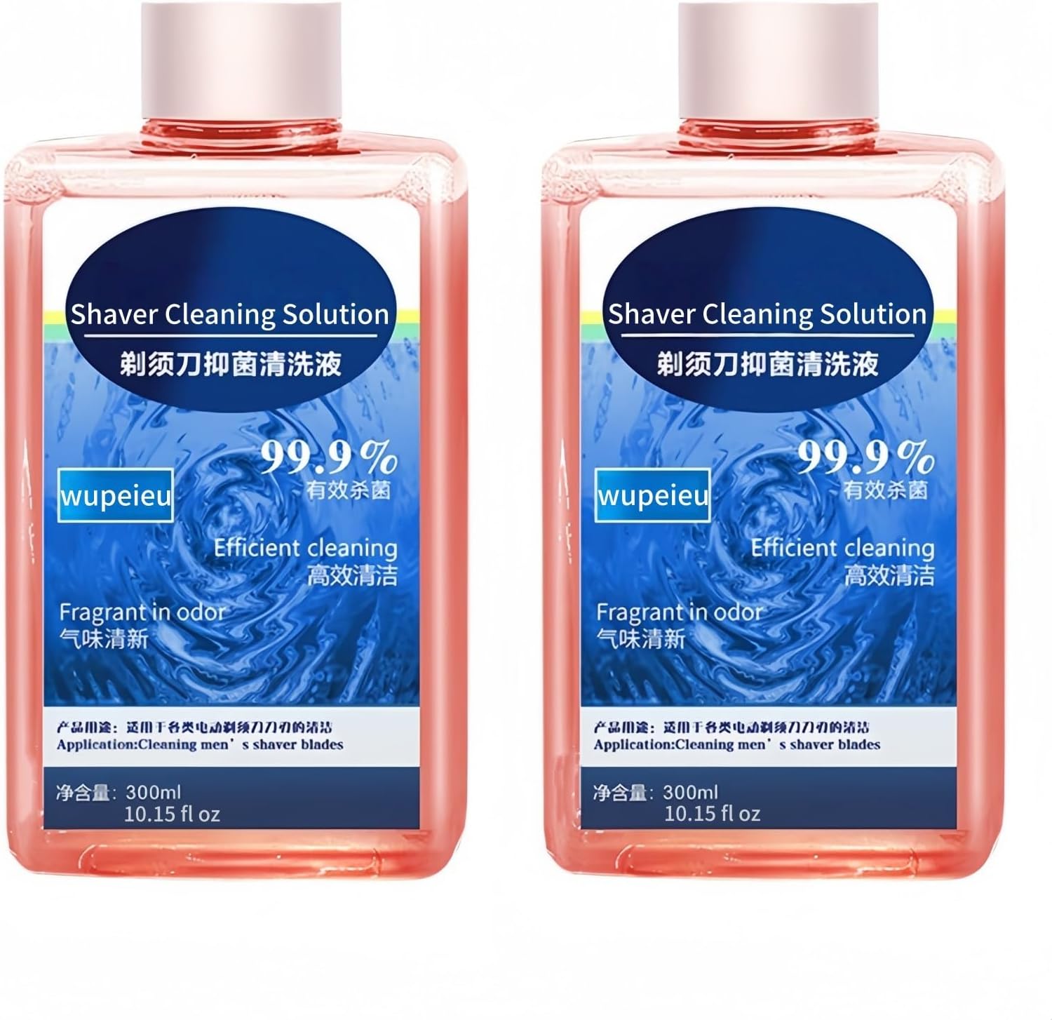 300ml Razor Cleaning Liquid Compatible With Braun CCR，Compatible With Philips JC301 CC13，Compatible With Panasonic ES-LM56 ES-4LM3-A(2 pcs)