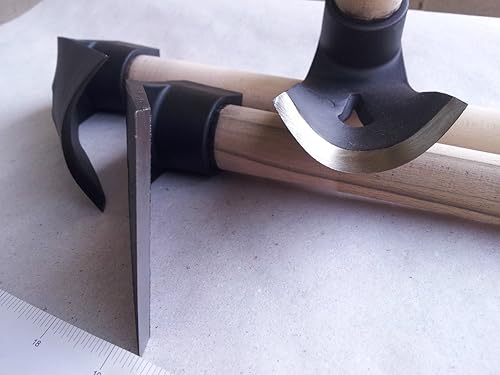 Miniatura 8 de Conjunto de tres herramientas de tallado de madera, derecha, intermedia y curva (tamaño pequeño).