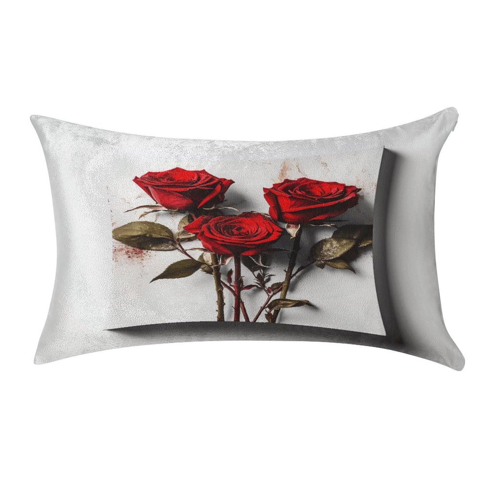 Btcowzrv Style Hand Drawn Rose Pillow Cover Pillow Case Pillowcase