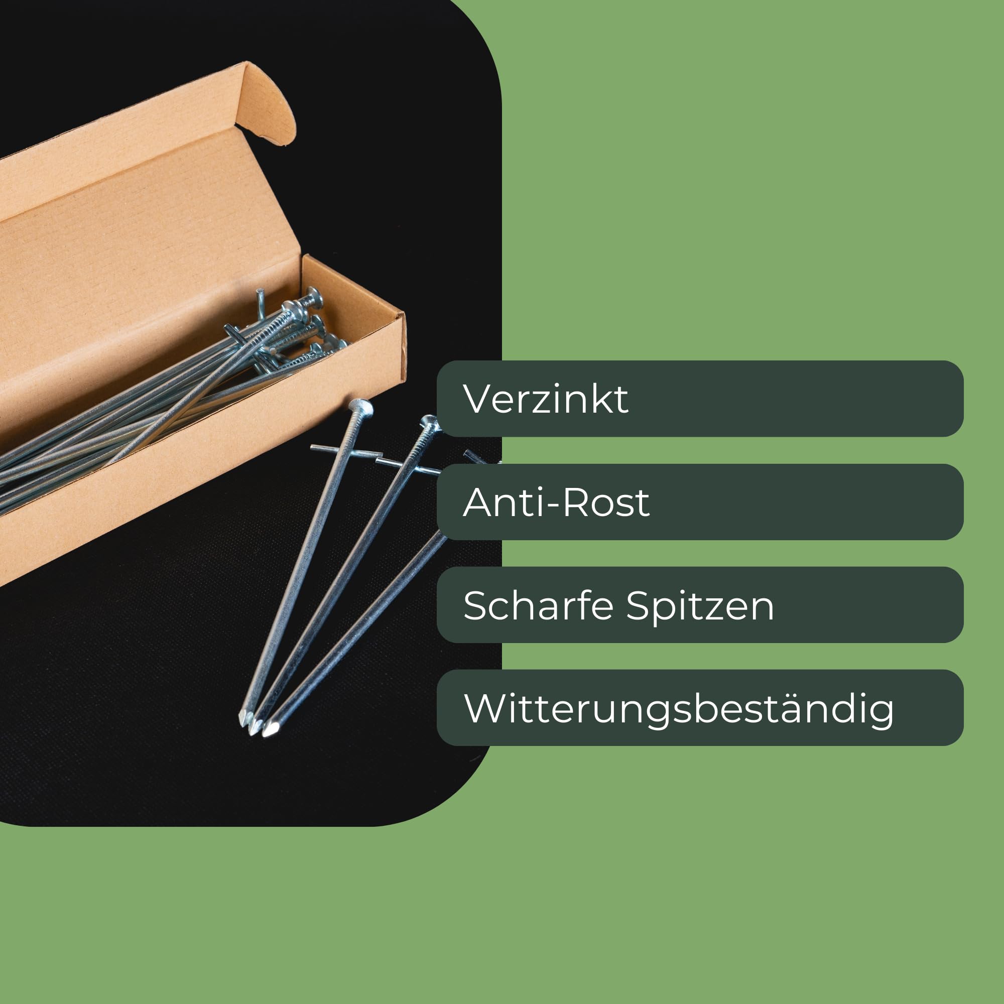 Lot de 15 Piquets de Tente 23 cm en Acier Galvanisé - Sardines de Fixation Sol – Piquet T Profil de Camping Longues - Ø 6 mm - Idéal pour Le Jardin, Le Camping et Les tentes