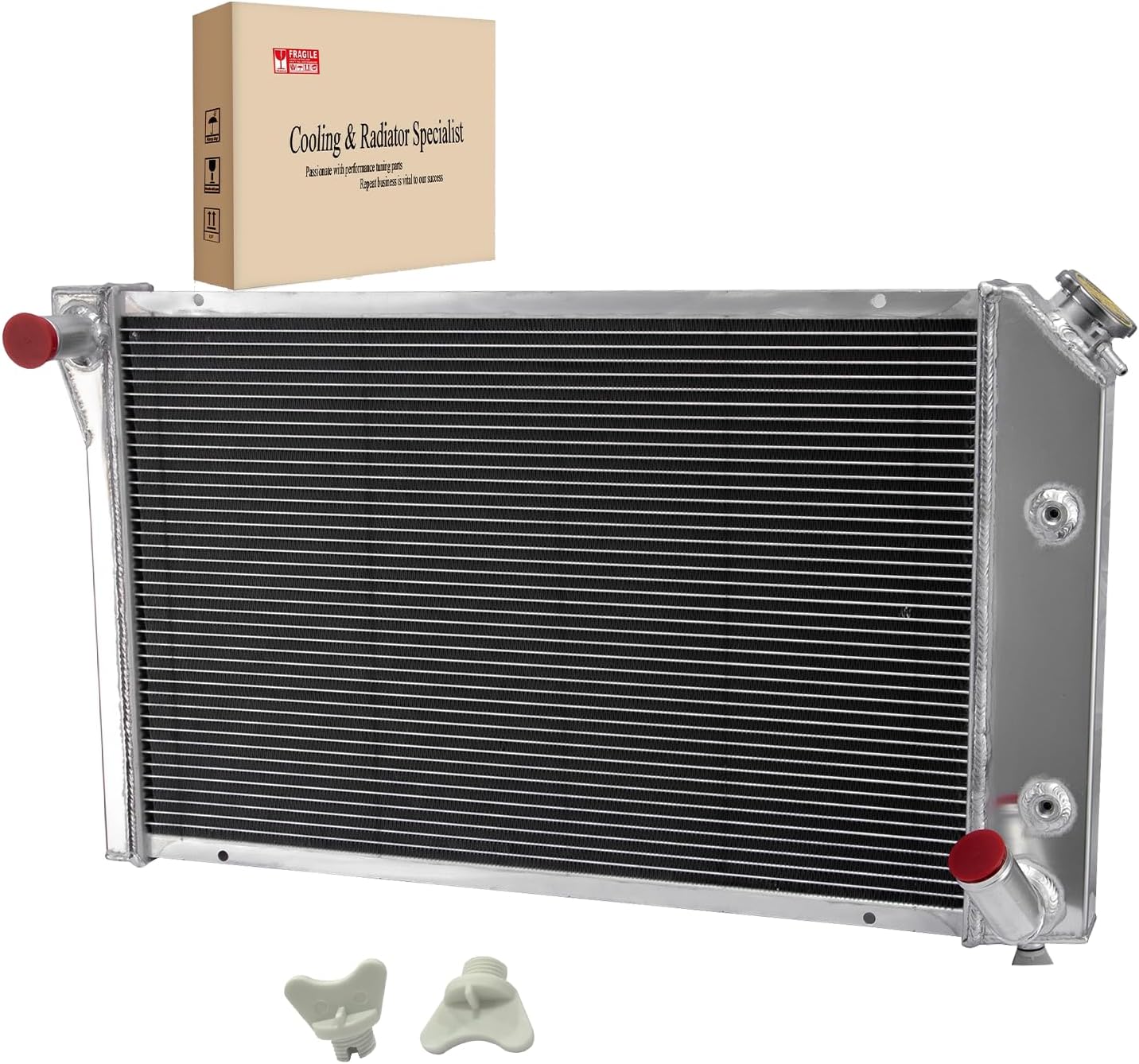 3 Row Aluminum Radiator Fits for 1977-1982 Chevy Corvette 5.0L 5.7L V8 CC718, 1978 1979 1980 1981 Corvette Radiator