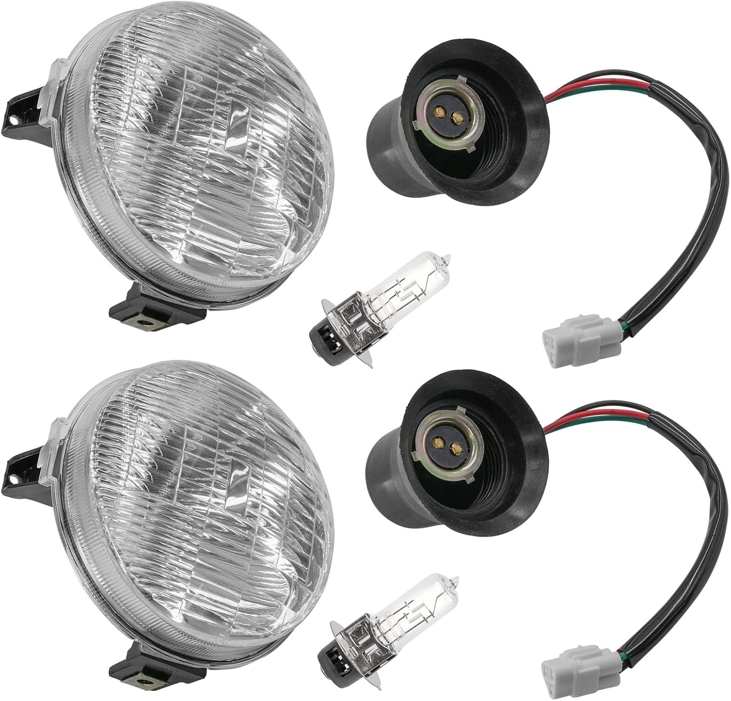 Powersports Replacement Parts for Left And Right Headlight Kit for Yamaha Kodiak 700 YFM700 YFM 700 4X4 2016-2020 Mod-C33C-59094