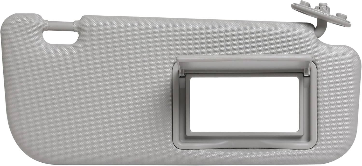 Driver Left & Passenger Right Side Sun Visor Compatible with Toyota Corolla 2014 2015 2016 2017 2018 2019 Replacement Sunshade # 74320-02B50-B0, 74310-02G40-A0 (Gray, 14-19 A Pair)