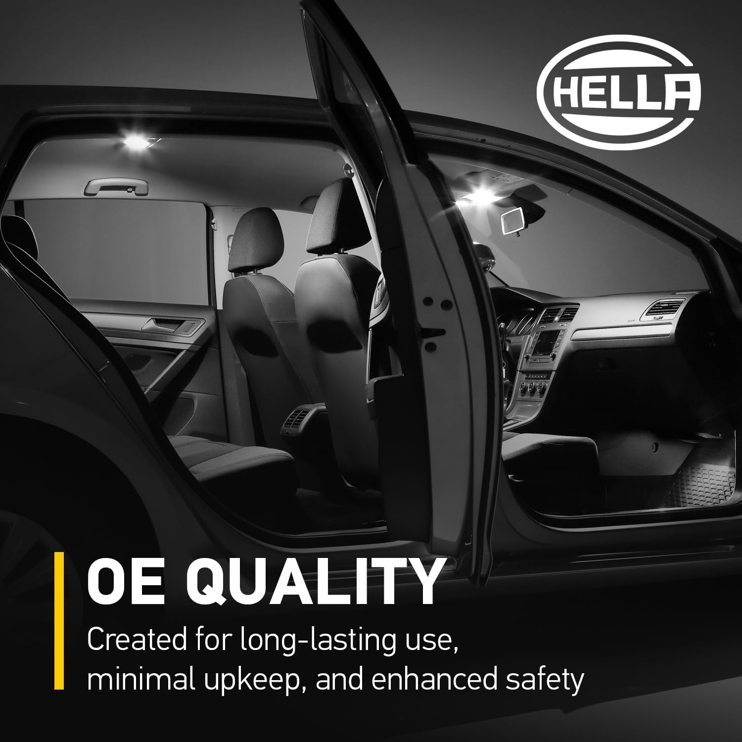 Car interior with Hella OE Quality lighting