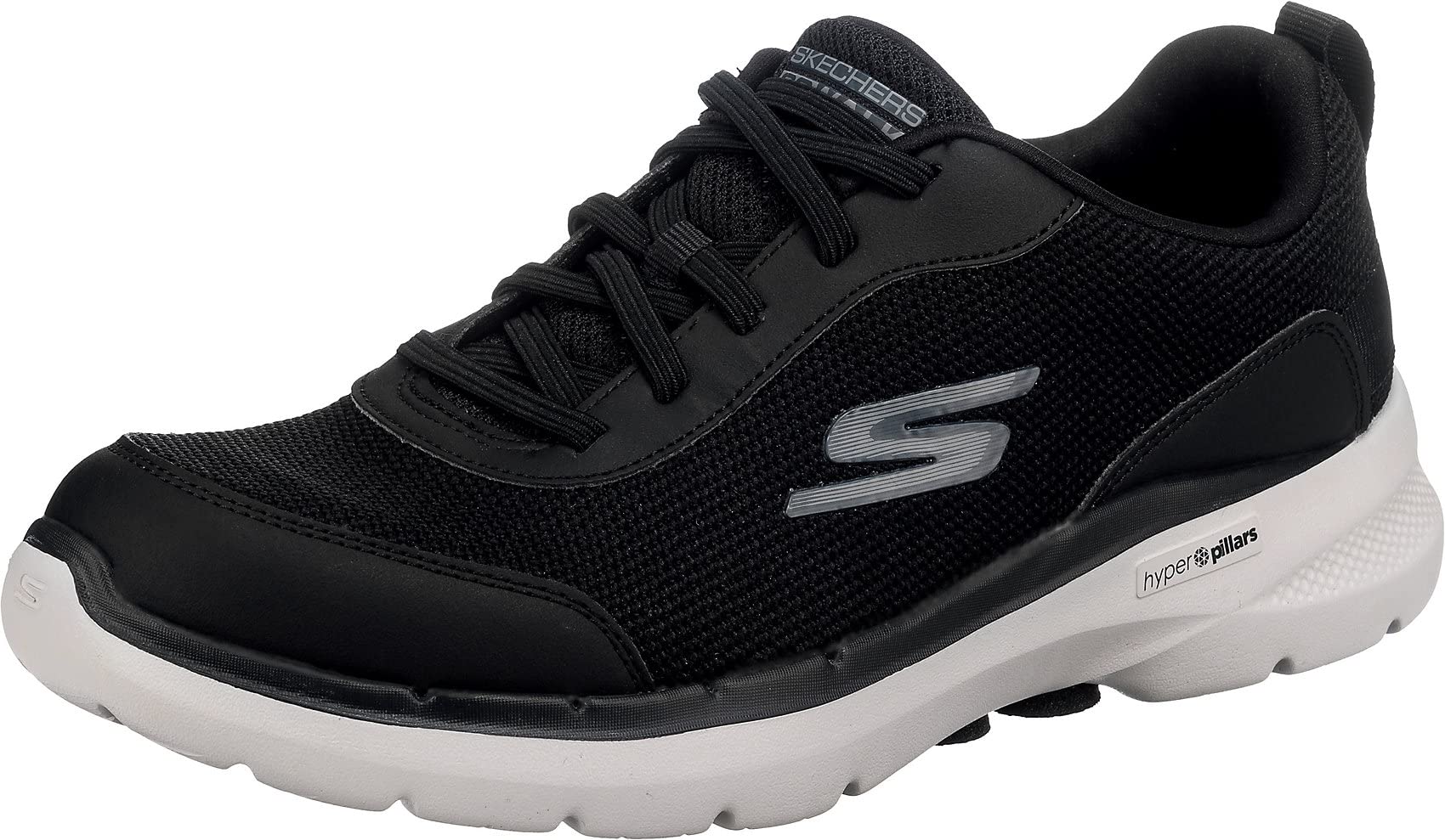 Mens GO Walk 6 - Bold Knight Black Walking Shoes-image-26