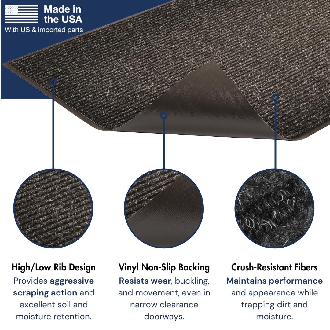 NOTRAX Tapis D’Entrées, 120cm x 240cm, Anthracite