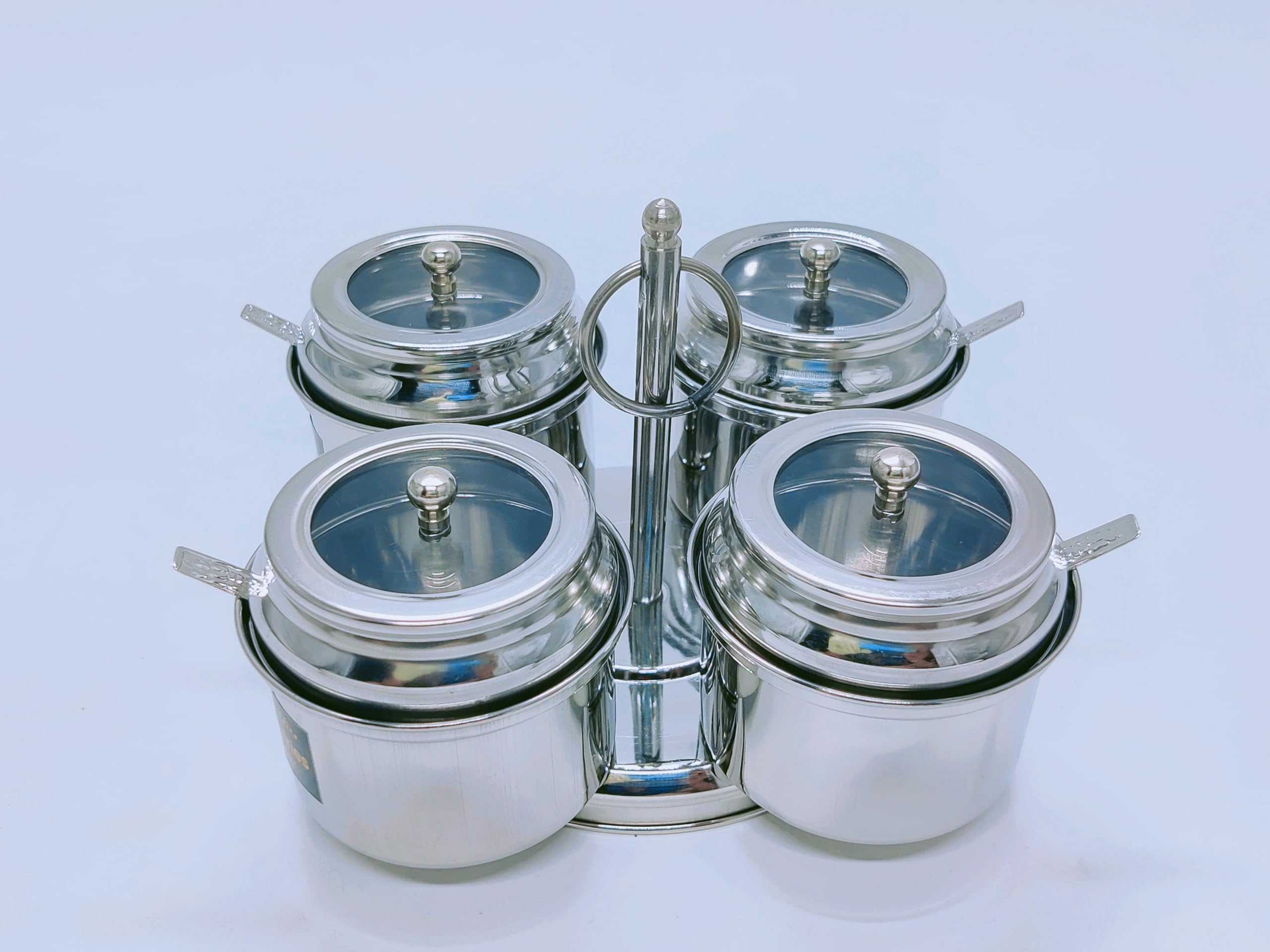 Buy Dev Industries Stainless Steel 4 in 1 Pickle Set//Pot Set