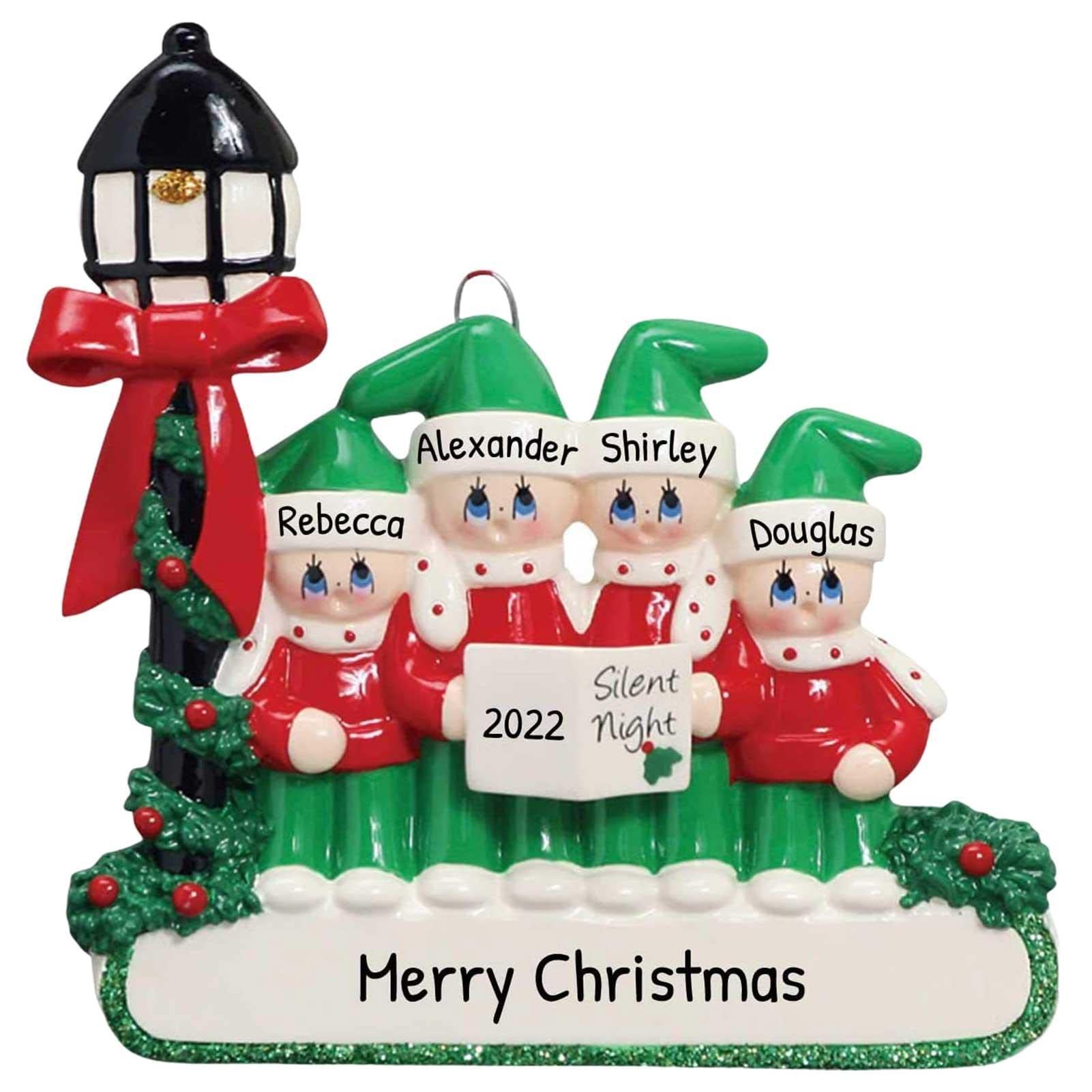 Resin family christmas ornaments Clearance