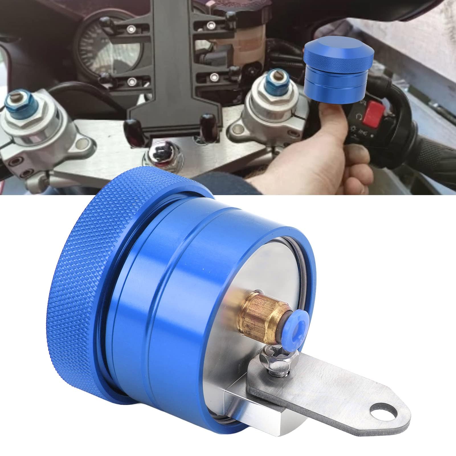 Oliatore per Catene Motociclistiche, di Lubrificazione per Motociclette, di Oliatura per Catene, Lubrificante per Motociclette, Grasso, Parti Lubrificanti, (Blue)
