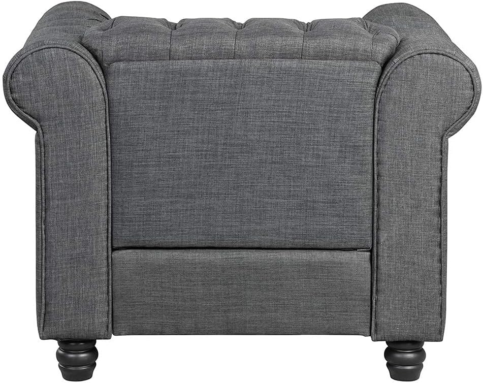 Morden Fort Couches for Living Room, Chair for Living Room Furniture Sets, Polyester Fabric, Dark Grey : Home & Kitchen