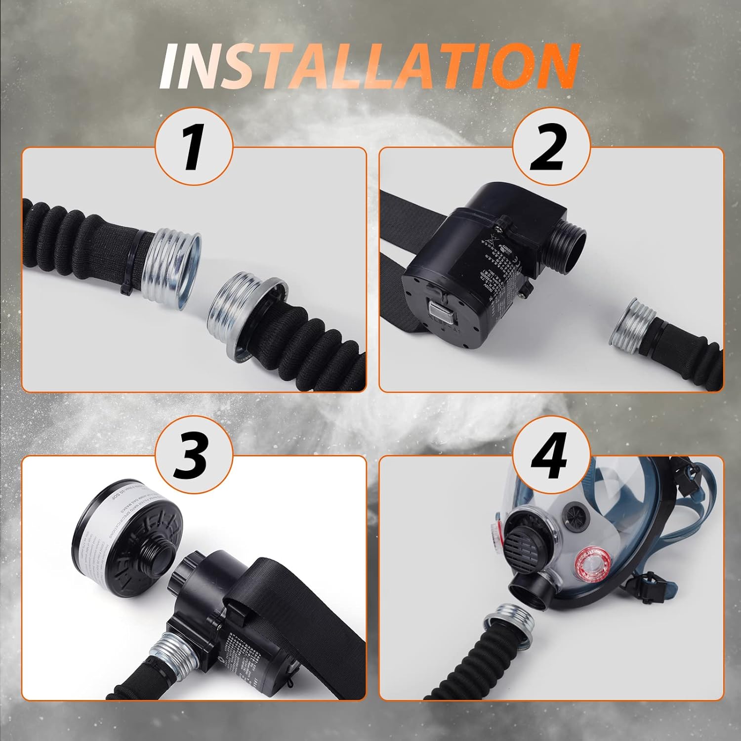 Buy HANUU Reusable PAPR Respirator, Portable PAPR Respirator System