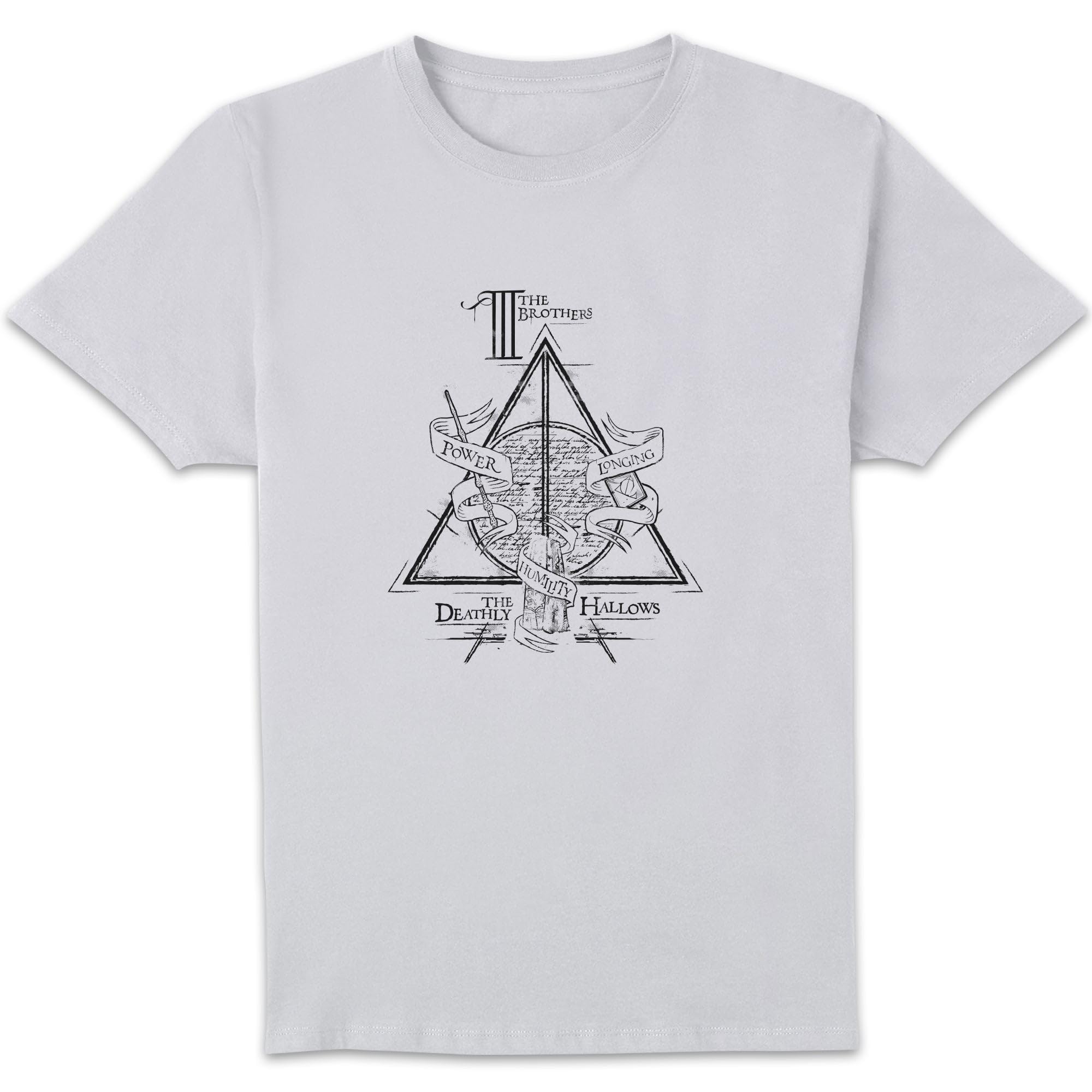Zavvi Unisex Multi Harry Potter Three Dragons White Men's T-Shirt - White M